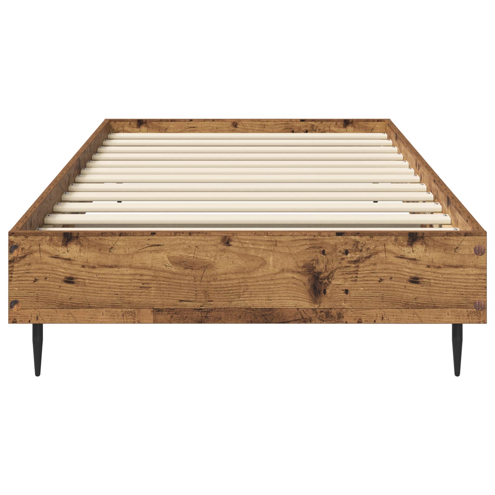 Bedframe Oud hout 80 x 200 cm Bewerkt hout is nu te koop bij PeponiXL, paradijselijk wonen!