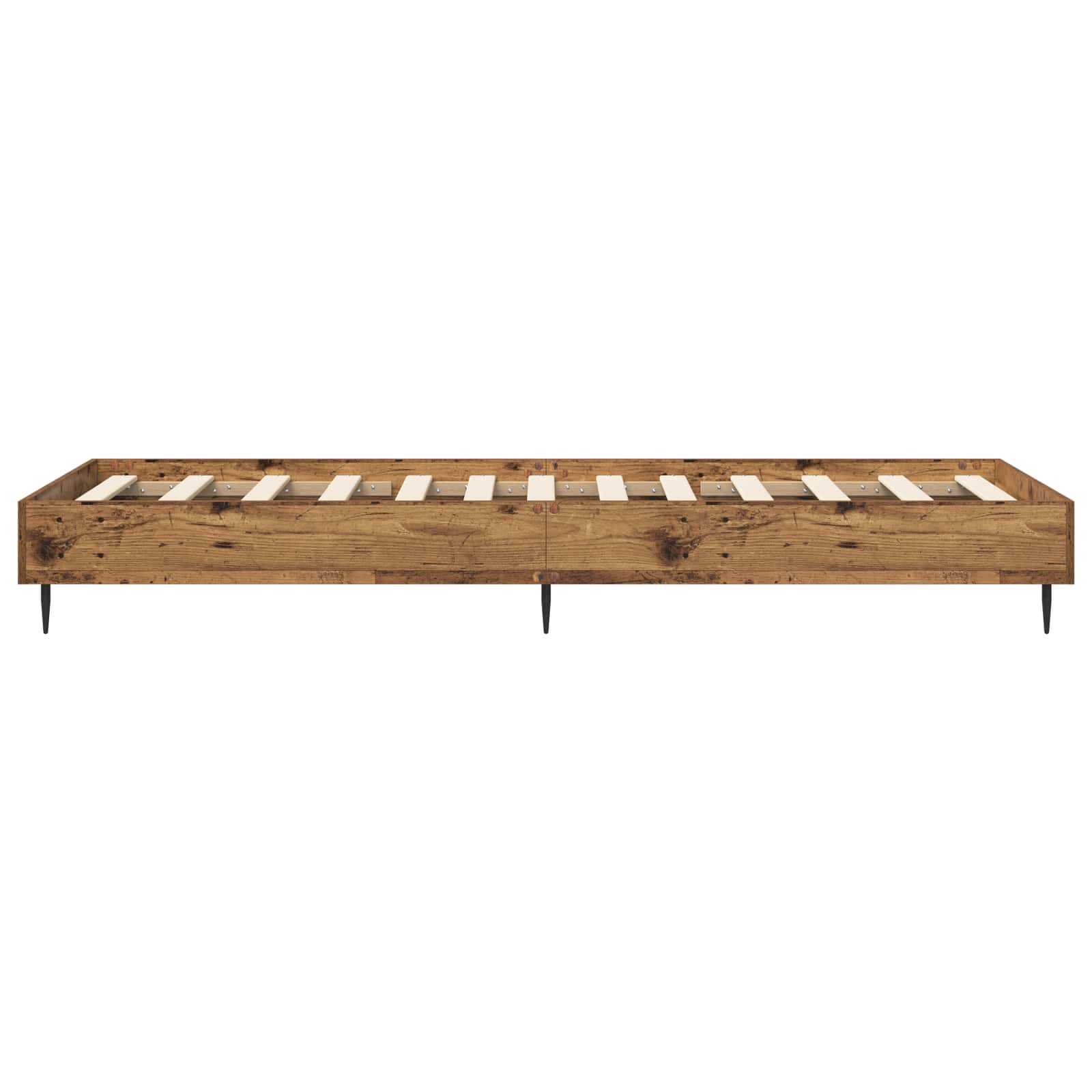 Bedframe Oud hout 80 x 200 cm Bewerkt hout is nu te koop bij PeponiXL, paradijselijk wonen!