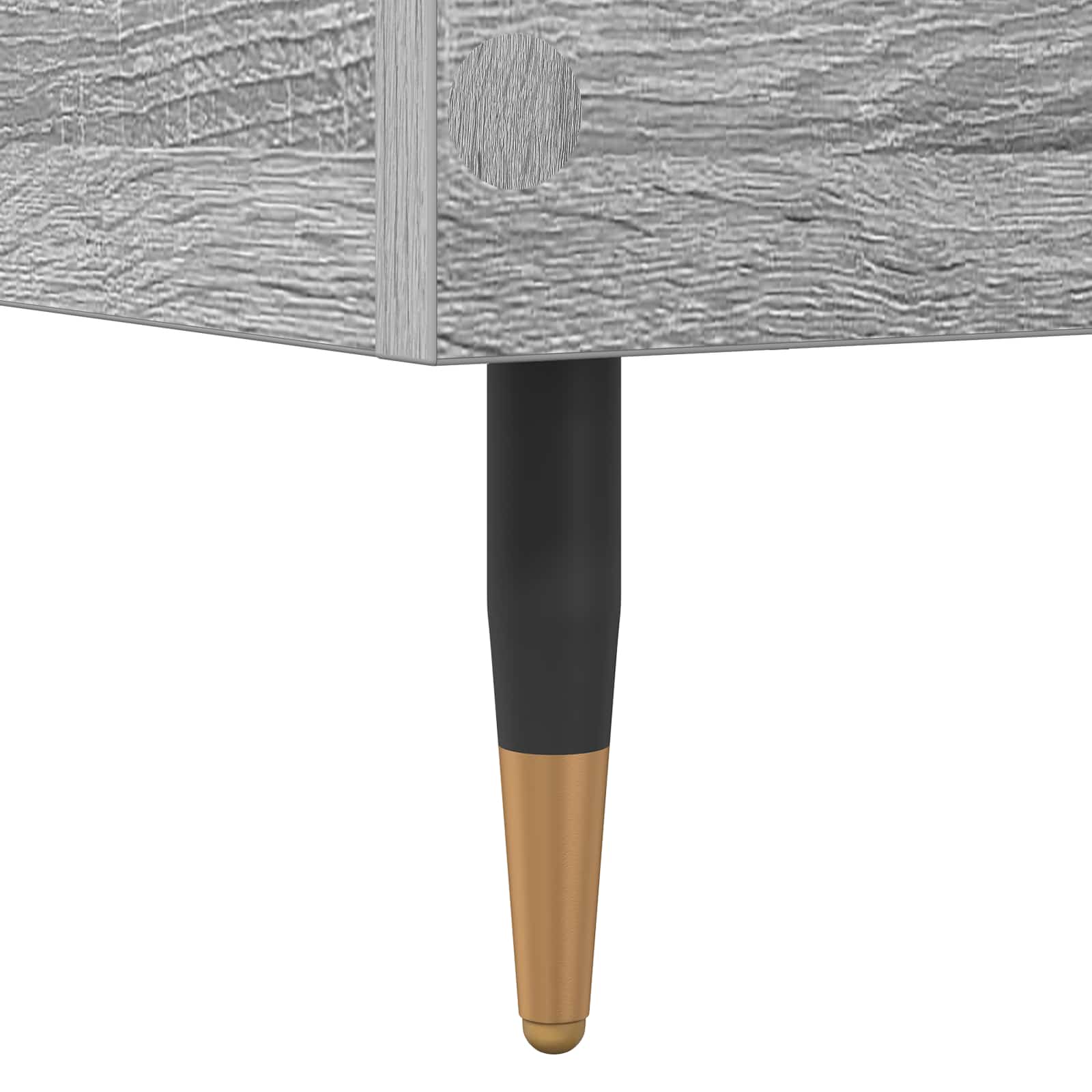 Bedframe Grijs Sonoma 80 x 200 cm Bewerkt hout is nu te koop bij PeponiXL, paradijselijk wonen!