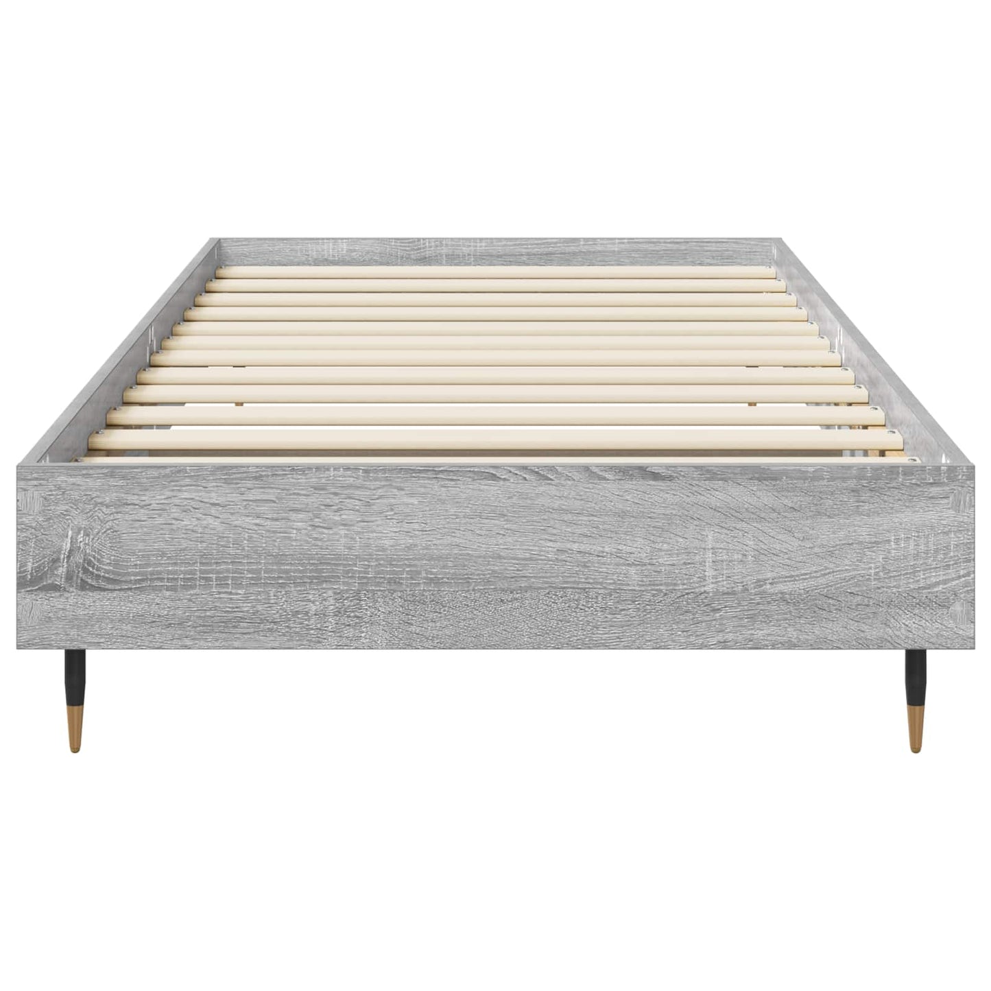 Bedframe Grijs Sonoma 80 x 200 cm Bewerkt hout is nu te koop bij PeponiXL, paradijselijk wonen!