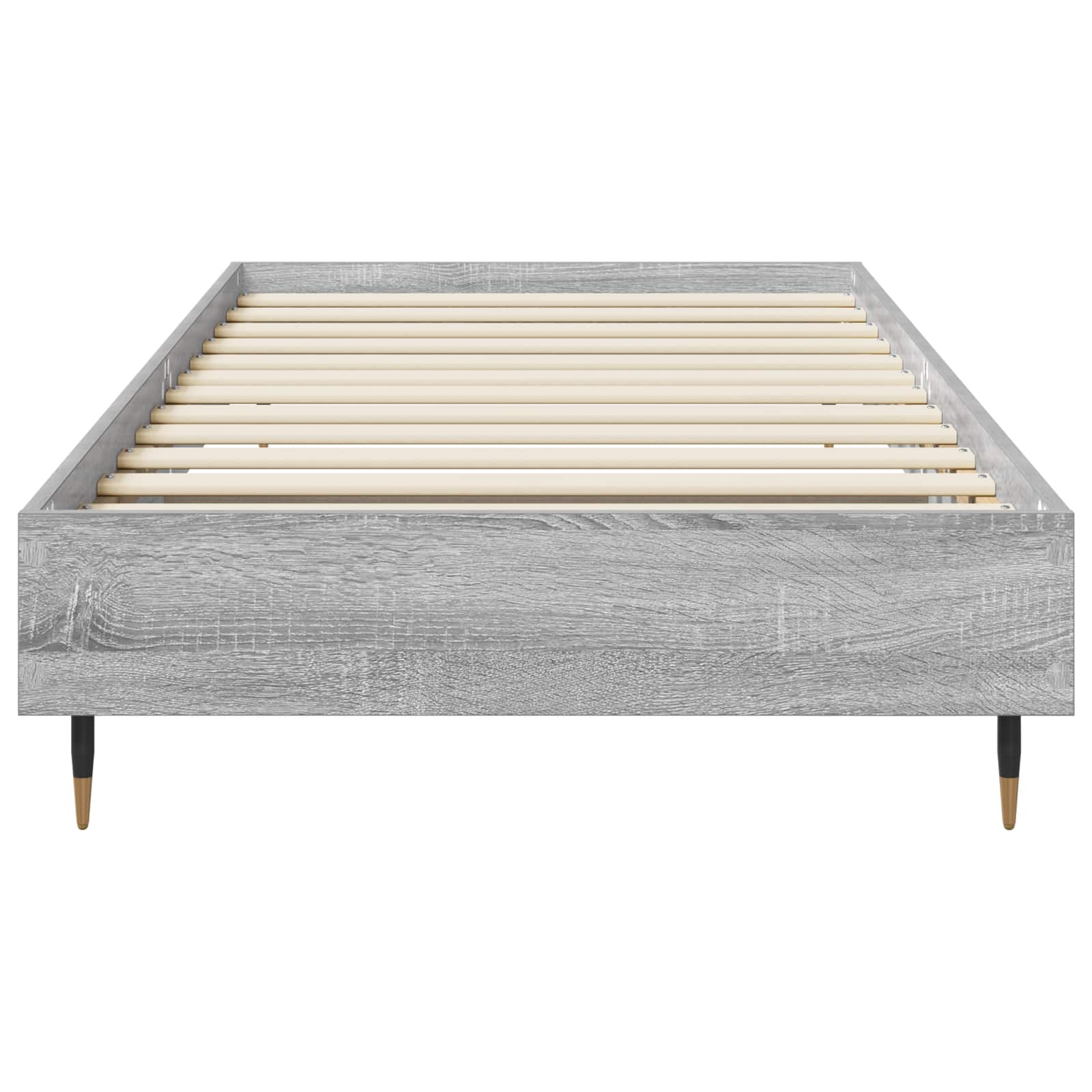 Bedframe Grijs Sonoma 80 x 200 cm Bewerkt hout is nu te koop bij PeponiXL, paradijselijk wonen!