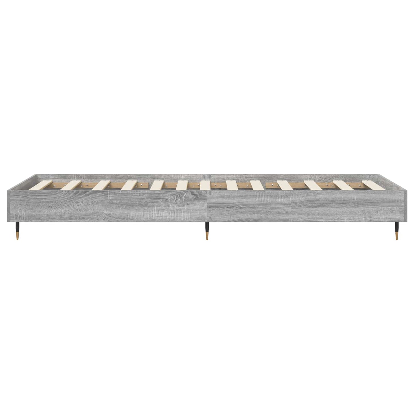 Bedframe Grijs Sonoma 80 x 200 cm Bewerkt hout is nu te koop bij PeponiXL, paradijselijk wonen!