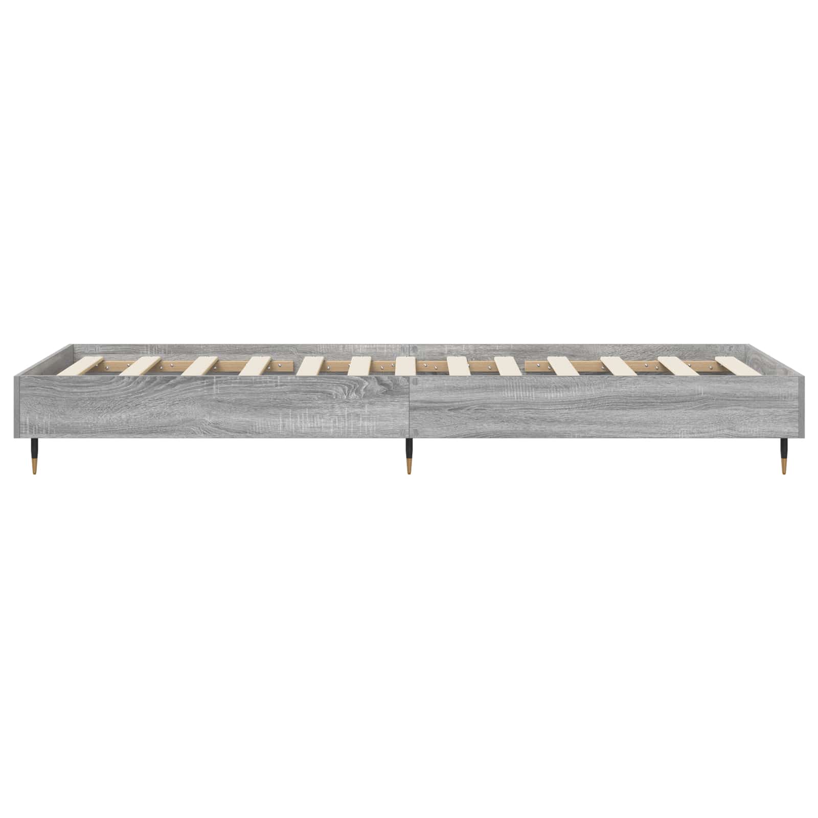 Bedframe Grijs Sonoma 80 x 200 cm Bewerkt hout is nu te koop bij PeponiXL, paradijselijk wonen!