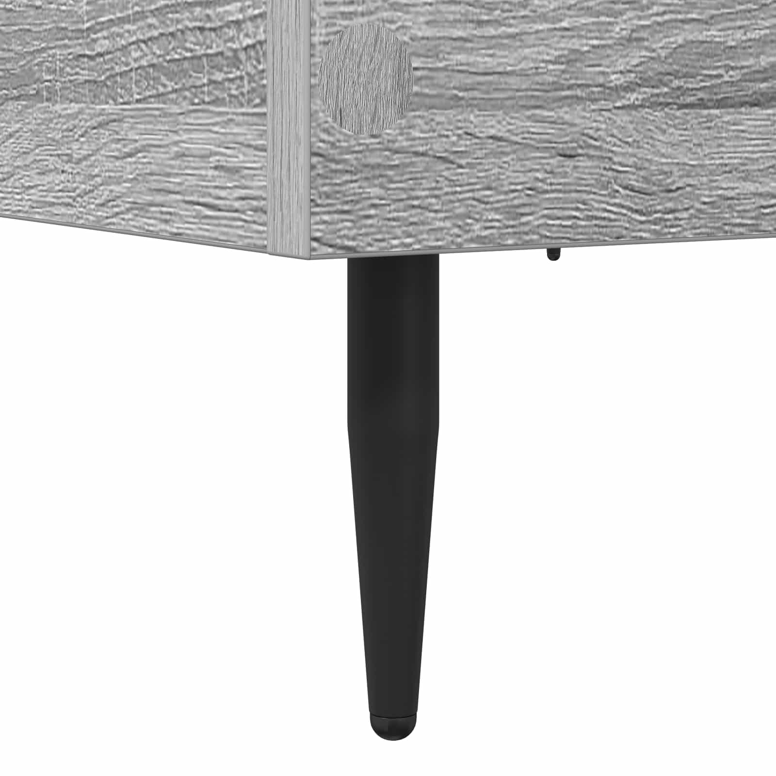 Bedframe Grijs Sonoma 80 x 200 cm Bewerkt hout is nu te koop bij PeponiXL, paradijselijk wonen!