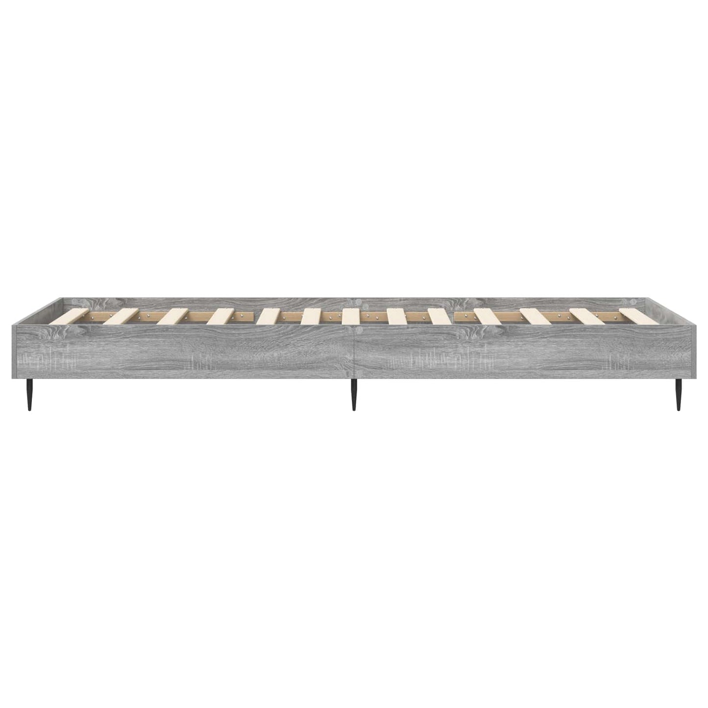 Bedframe Grijs Sonoma 80 x 200 cm Bewerkt hout is nu te koop bij PeponiXL, paradijselijk wonen!