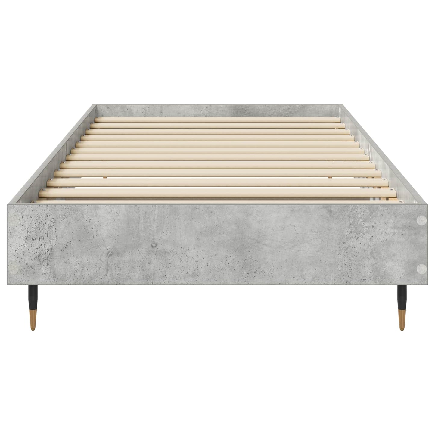 Bedframe Betongrijs 80 x 200 cm Bewerkt hout is nu te koop bij PeponiXL, paradijselijk wonen!