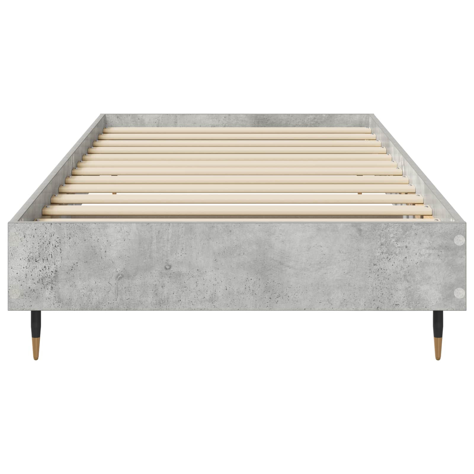 Bedframe Betongrijs 80 x 200 cm Bewerkt hout is nu te koop bij PeponiXL, paradijselijk wonen!
