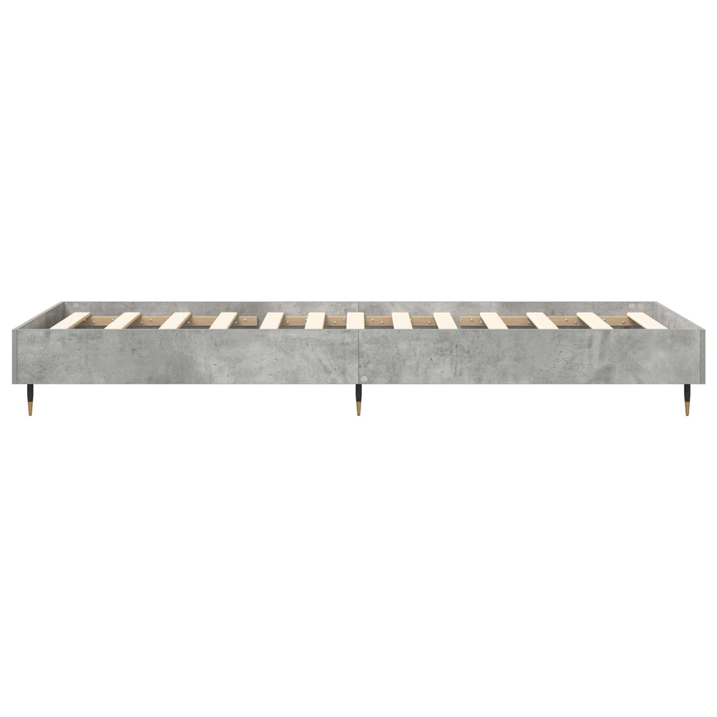 Bedframe Betongrijs 80 x 200 cm Bewerkt hout is nu te koop bij PeponiXL, paradijselijk wonen!