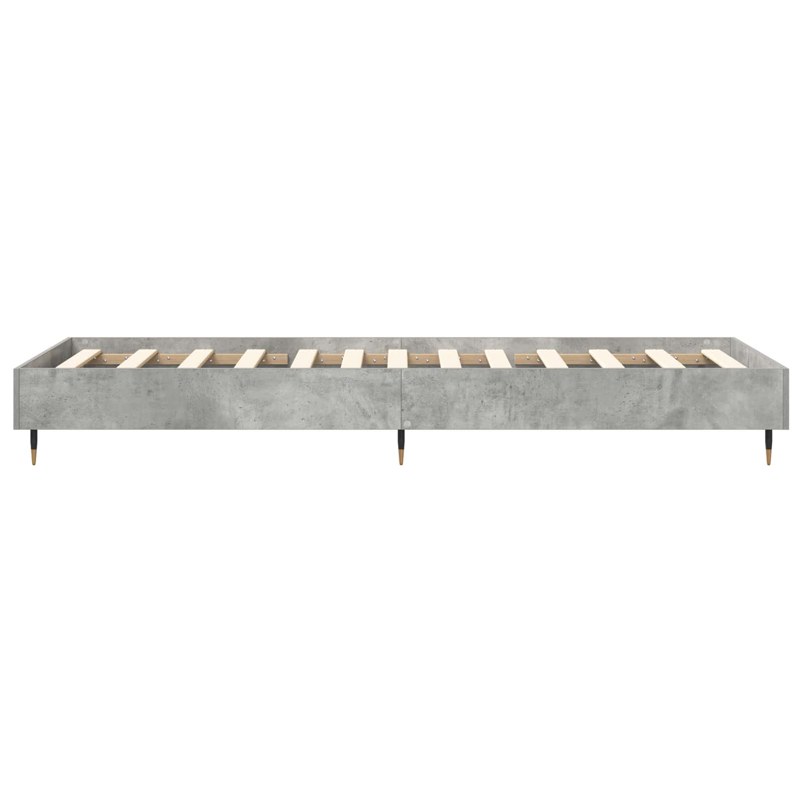 Bedframe Betongrijs 80 x 200 cm Bewerkt hout is nu te koop bij PeponiXL, paradijselijk wonen!
