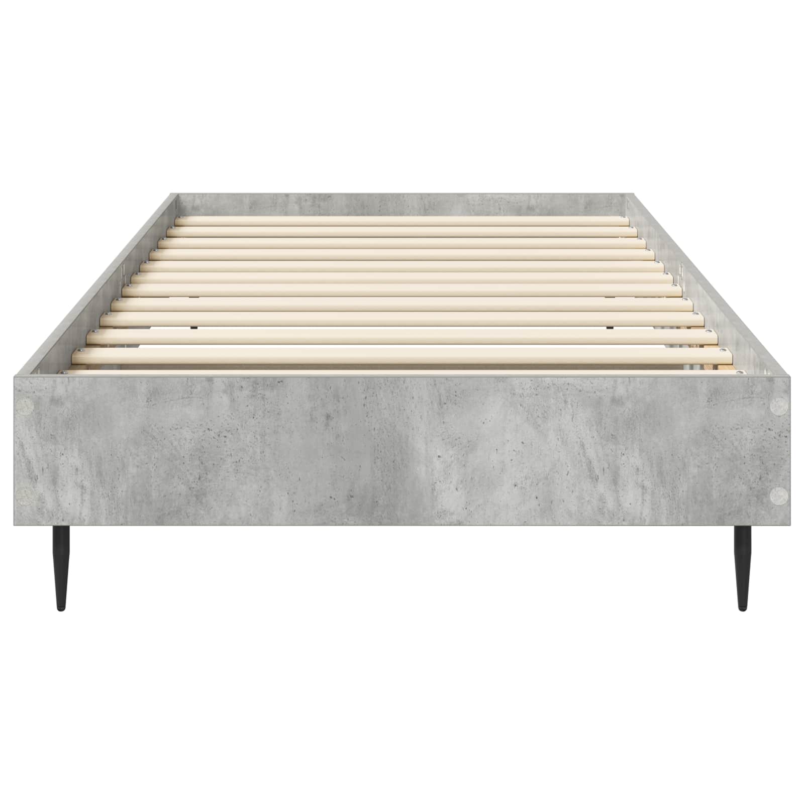 Bedframe Betongrijs 80 x 200 cm Bewerkt hout is nu te koop bij PeponiXL, paradijselijk wonen!