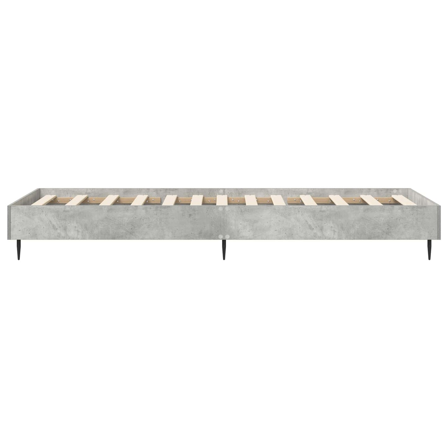 Bedframe Betongrijs 80 x 200 cm Bewerkt hout is nu te koop bij PeponiXL, paradijselijk wonen!
