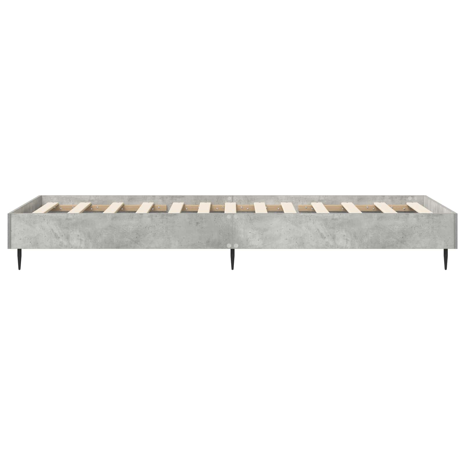 Bedframe Betongrijs 80 x 200 cm Bewerkt hout is nu te koop bij PeponiXL, paradijselijk wonen!