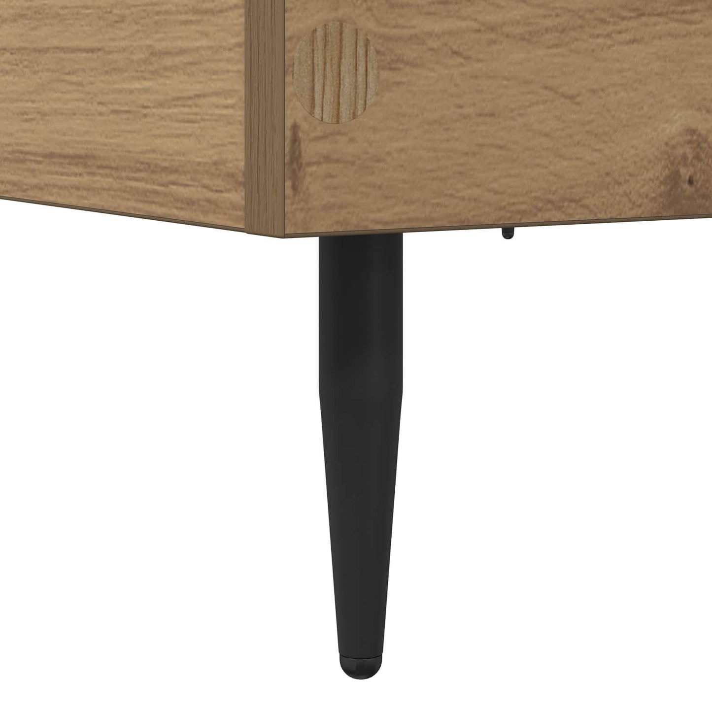 Bedframe Artisanaal eiken 80 x 200 cm Bewerkt hout is nu te koop bij PeponiXL, paradijselijk wonen!