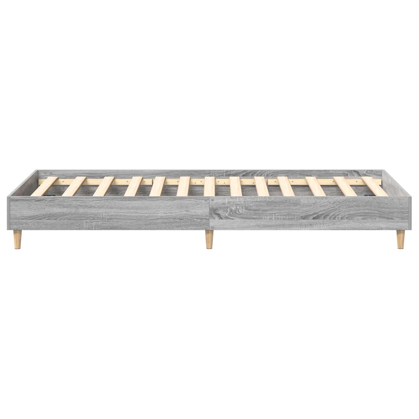 Bedframe Grijs Sonoma Bewerkt hout