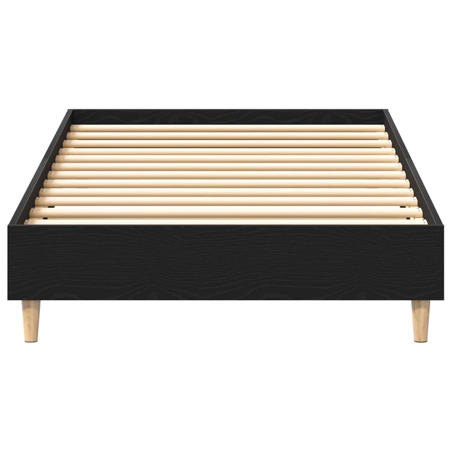 Bedframe Zwart eiken Bewerkt hout