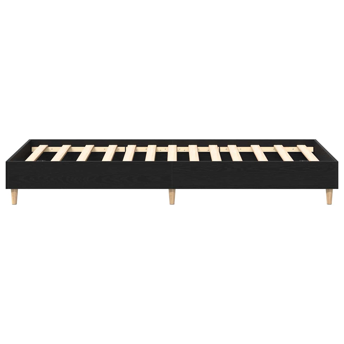 Bedframe Zwart eiken Bewerkt hout