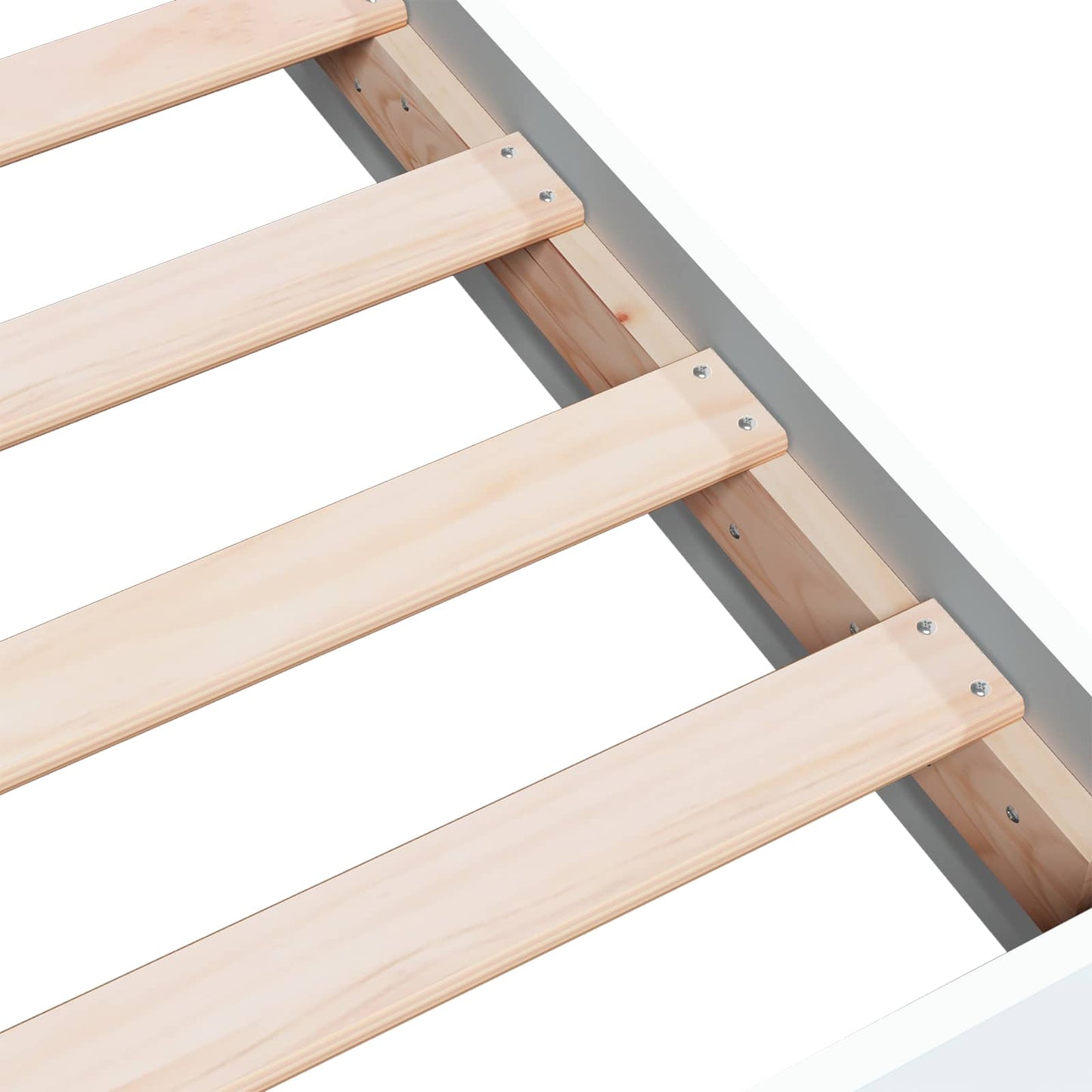 Vloerbedframe Wit 80 x 200 cm Bewerkt hout is nu te koop bij PeponiXL, paradijselijk wonen!