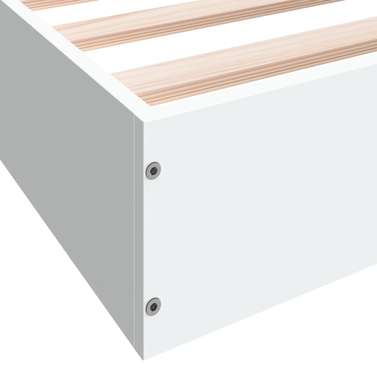 Vloerbedframe Wit 80 x 200 cm Bewerkt hout is nu te koop bij PeponiXL, paradijselijk wonen!