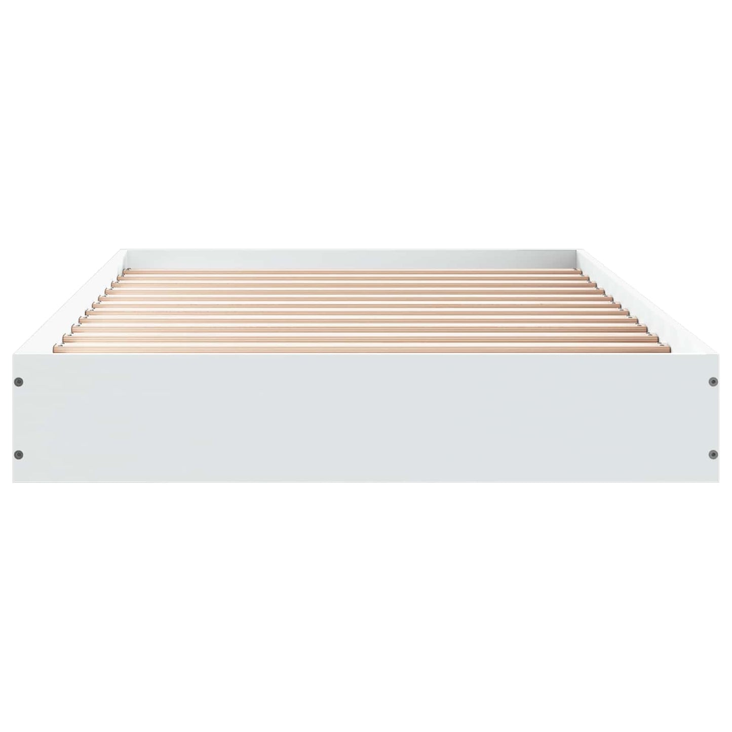 Vloerbedframe Wit 80 x 200 cm Bewerkt hout is nu te koop bij PeponiXL, paradijselijk wonen!