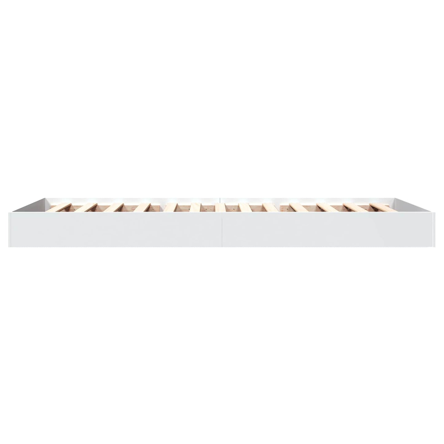 Vloerbedframe Wit 80 x 200 cm Bewerkt hout is nu te koop bij PeponiXL, paradijselijk wonen!