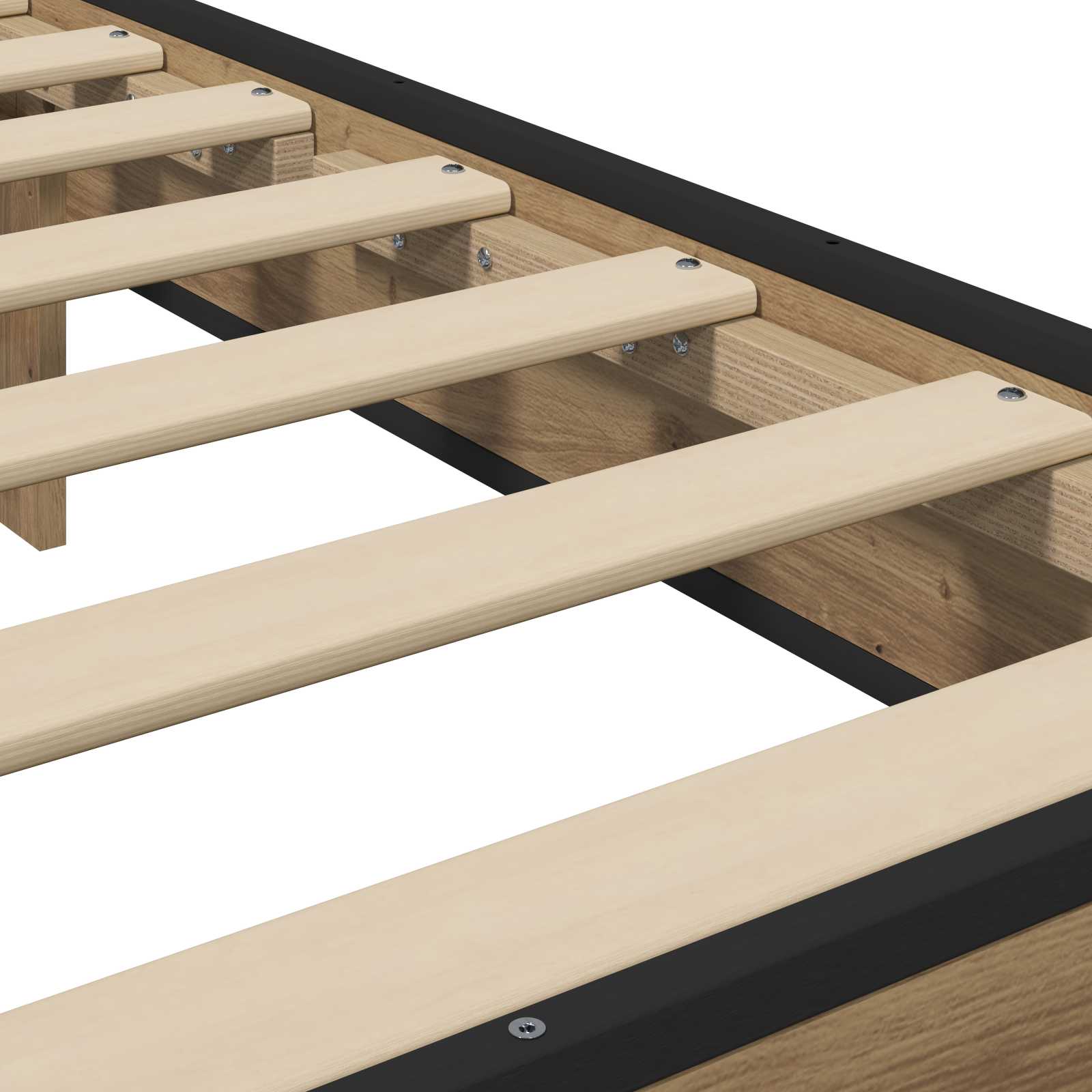 Bedframe met Hoofdeinde Artisanaal eiken 80 x 200 cm is nu te koop bij PeponiXL, paradijselijk wonen!