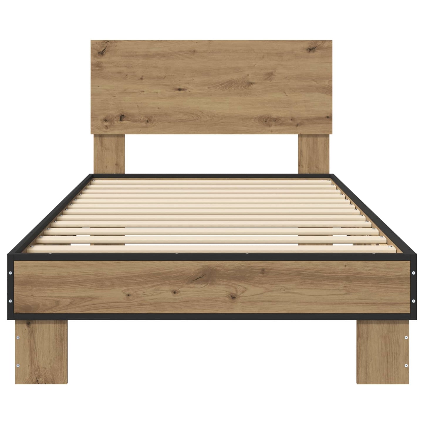 Bedframe met Hoofdeinde Artisanaal eiken 80 x 200 cm is nu te koop bij PeponiXL, paradijselijk wonen!