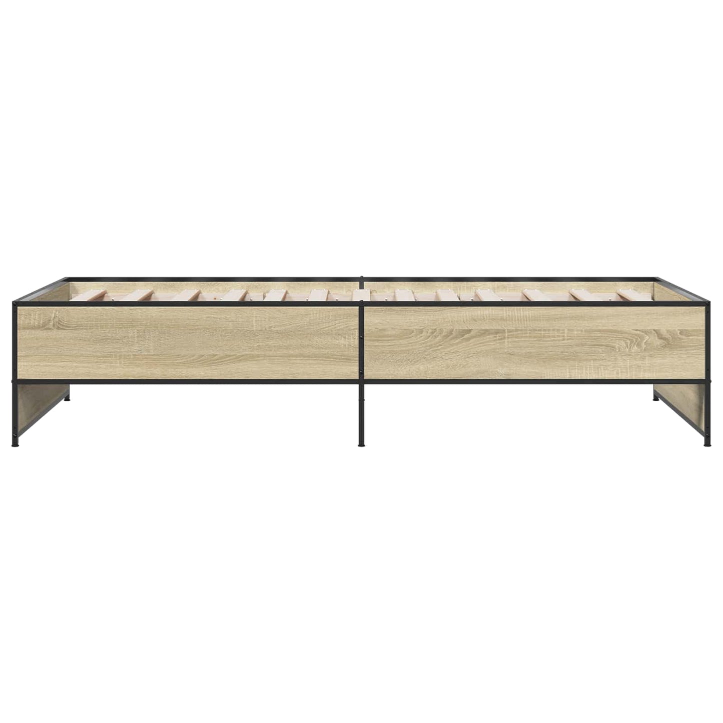 Bedframe Sonoma Eiken 80 x 200 cm Bewerkt hout is nu te koop bij PeponiXL, paradijselijk wonen!
