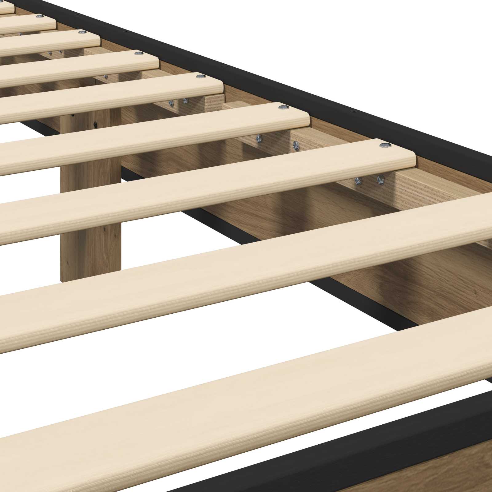Bedframe met Hoofdeinde Artisanaal eiken 80 x 200 cm is nu te koop bij PeponiXL, paradijselijk wonen!