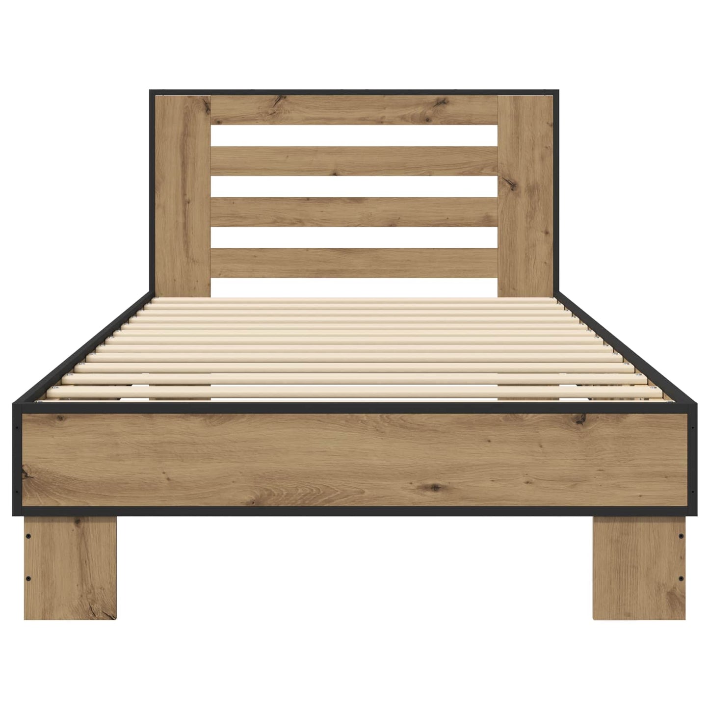 Bedframe met Hoofdeinde Artisanaal eiken 80 x 200 cm is nu te koop bij PeponiXL, paradijselijk wonen!