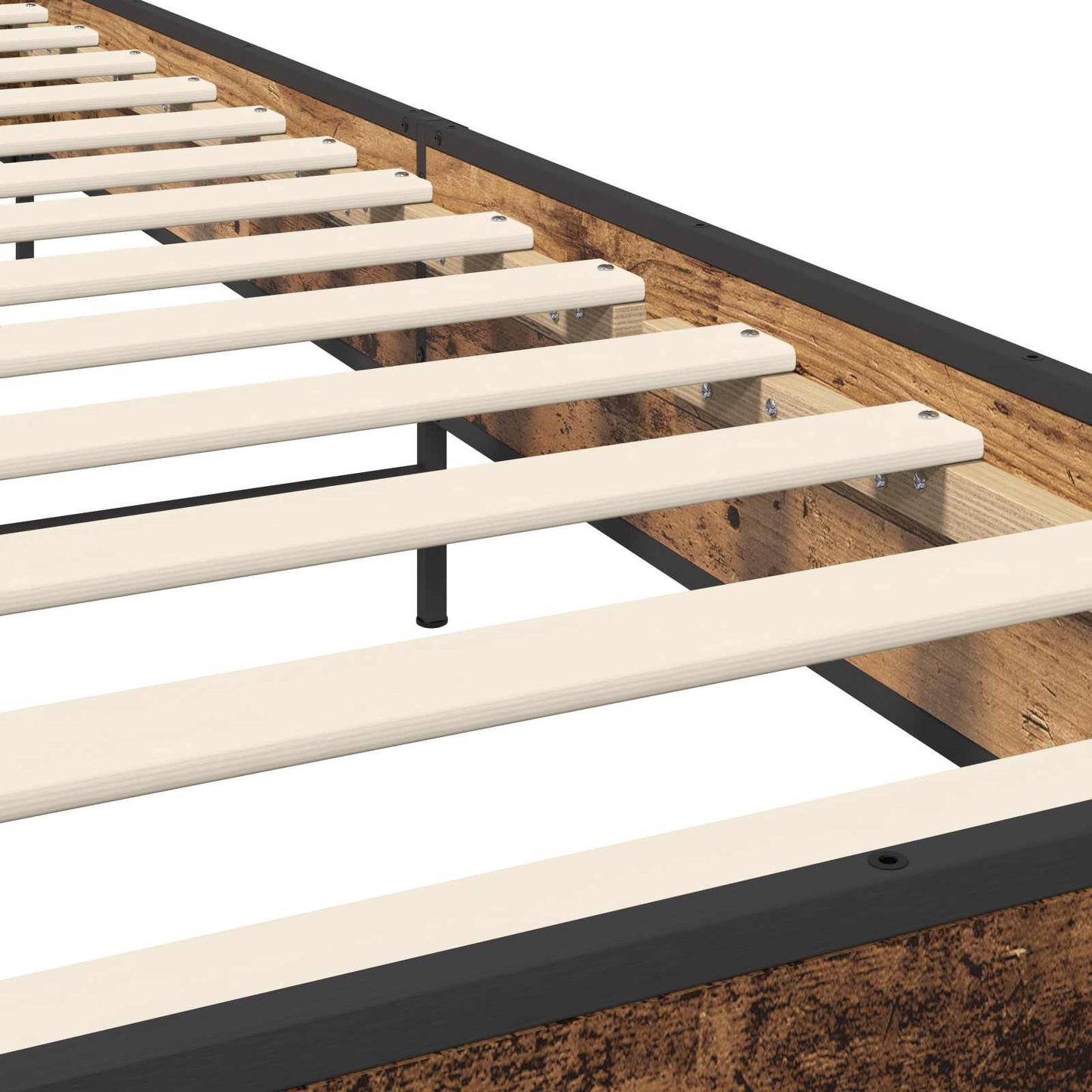 Bedframe Oud hout 80 x 200 cm Bewerkt hout is nu te koop bij PeponiXL, paradijselijk wonen!
