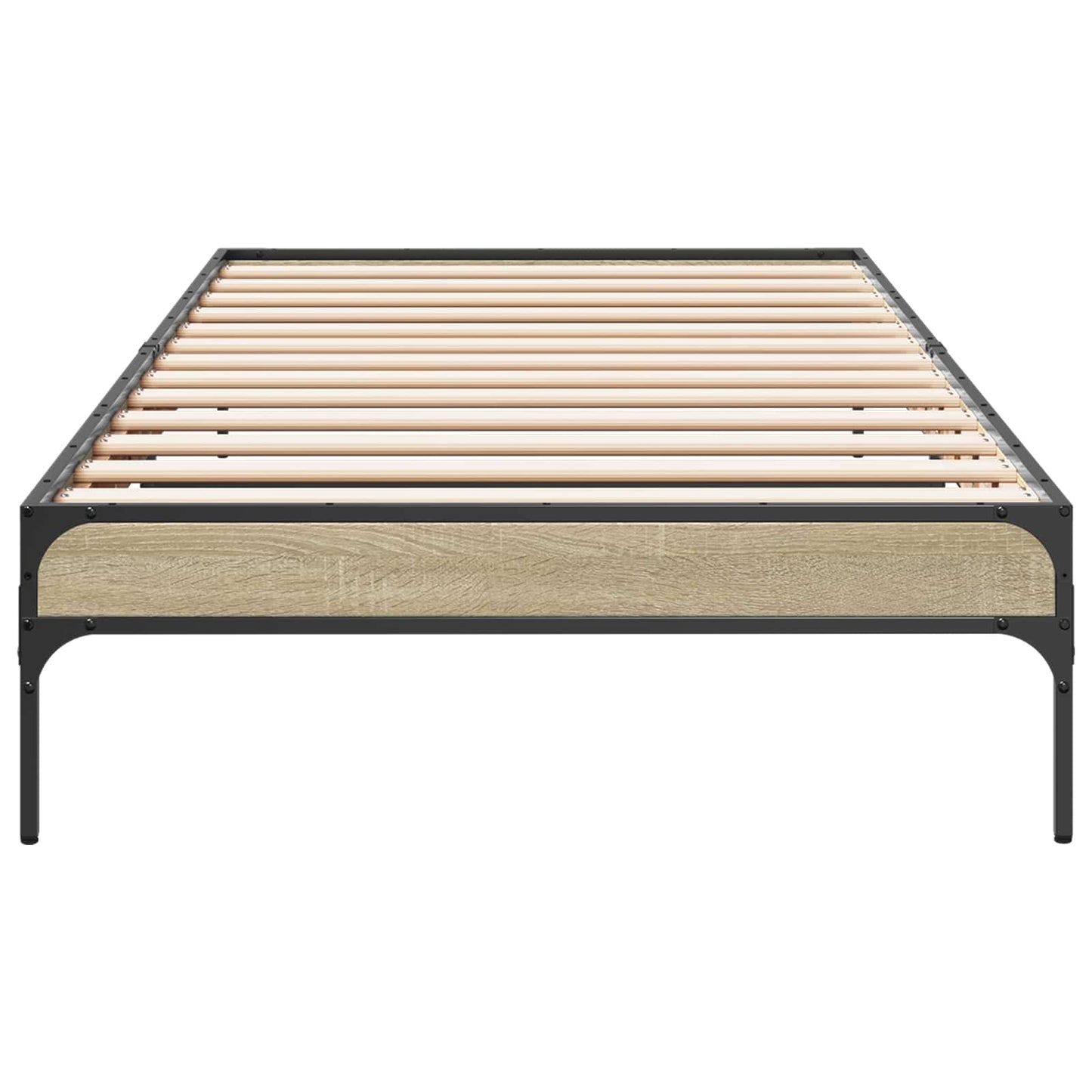 Bedframe Sonoma Eiken 80 x 200 cm Bewerkt hout is nu te koop bij PeponiXL, paradijselijk wonen!