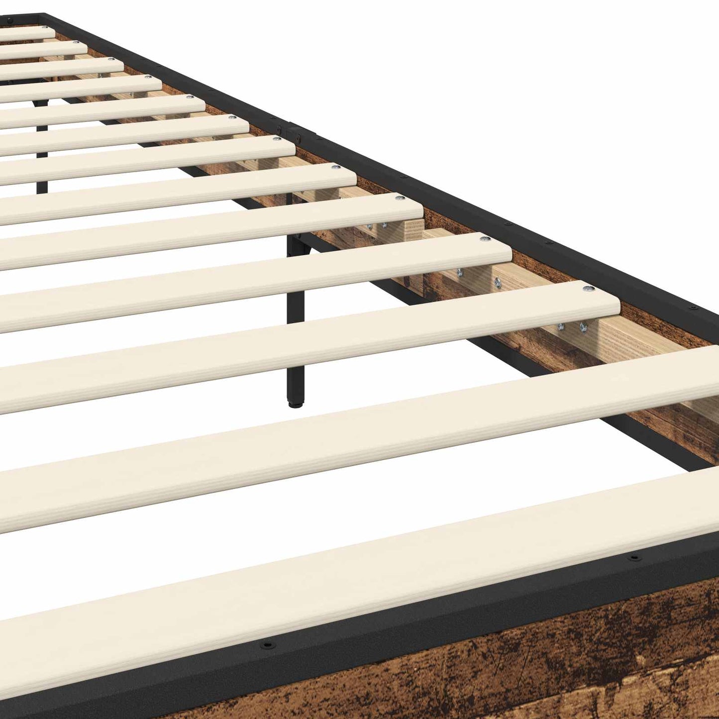 Bedframe Oud hout 80 x 200 cm Bewerkt hout is nu te koop bij PeponiXL, paradijselijk wonen!