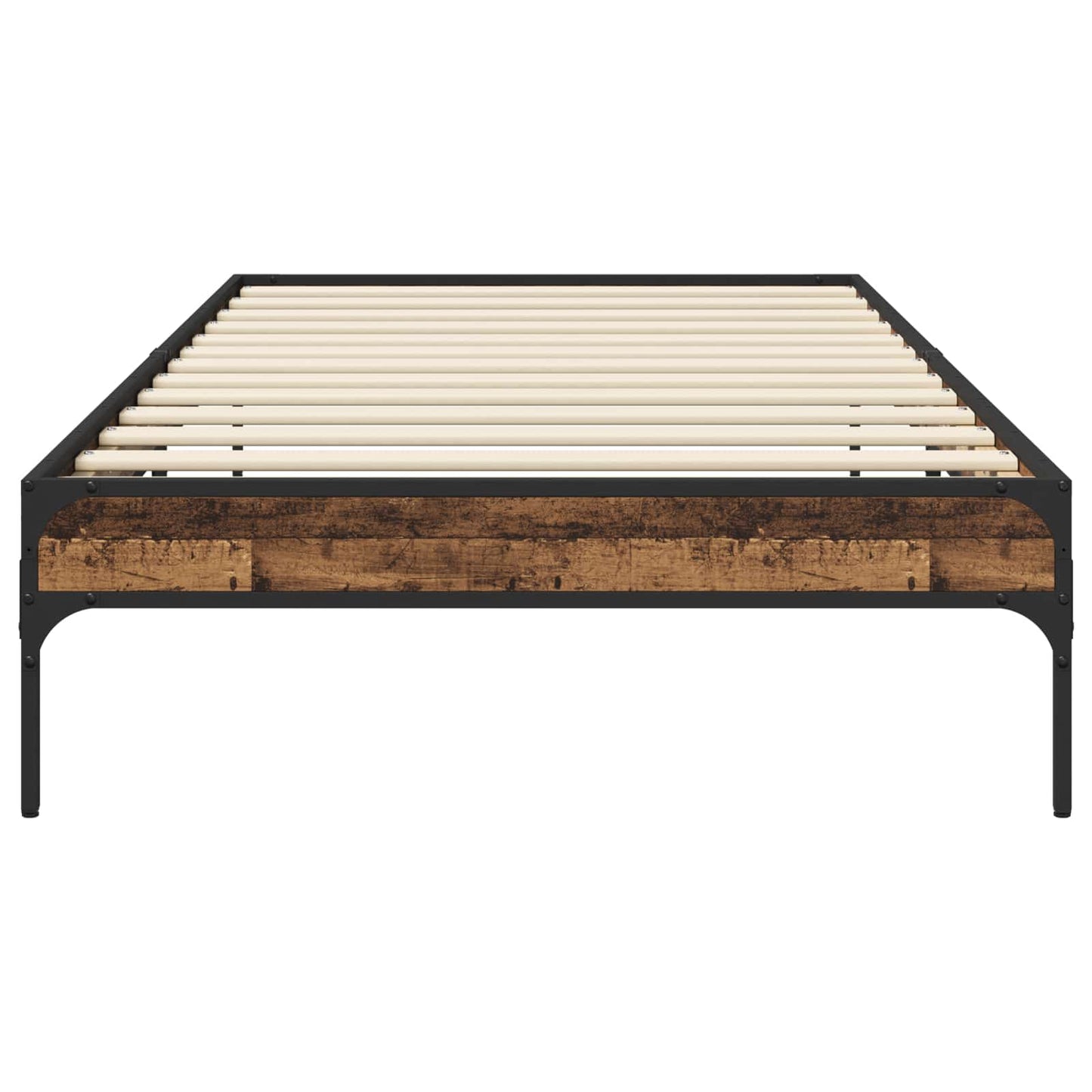 Bedframe Oud hout 80 x 200 cm Bewerkt hout is nu te koop bij PeponiXL, paradijselijk wonen!