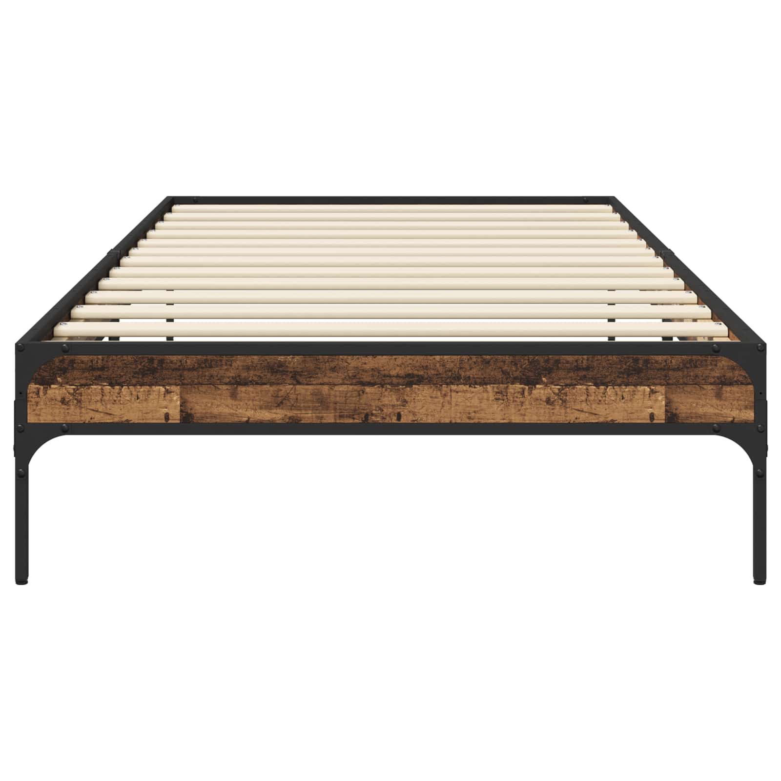 Bedframe Oud hout 80 x 200 cm Bewerkt hout is nu te koop bij PeponiXL, paradijselijk wonen!