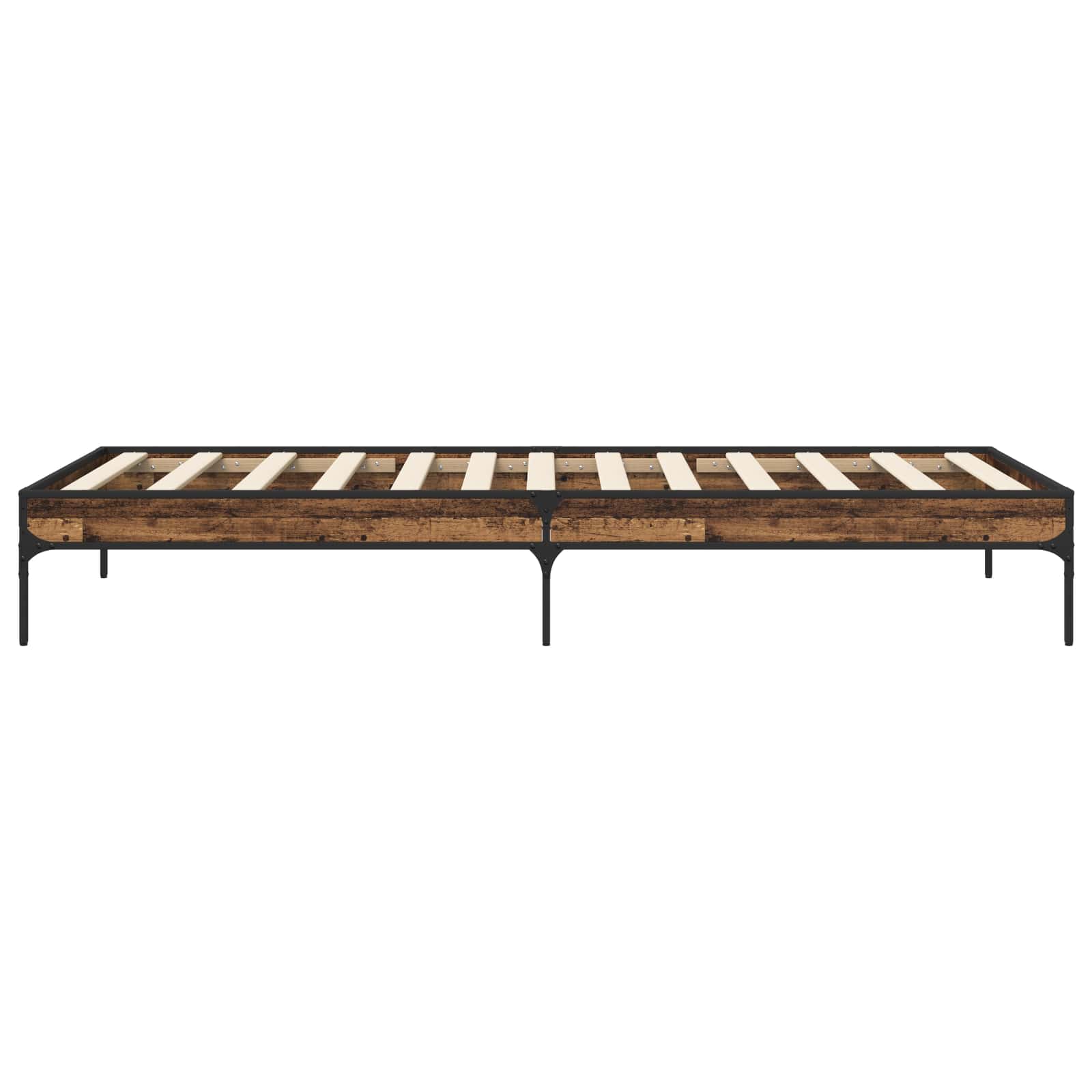 Bedframe Oud hout 80 x 200 cm Bewerkt hout is nu te koop bij PeponiXL, paradijselijk wonen!