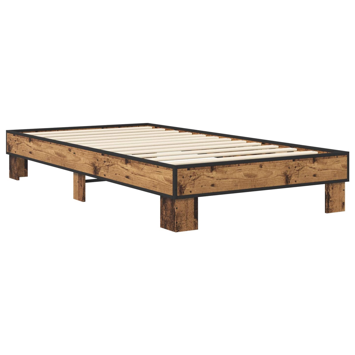Bedframe Oud hout 80 x 200 cm Bewerkt hout is nu te koop bij PeponiXL, paradijselijk wonen!