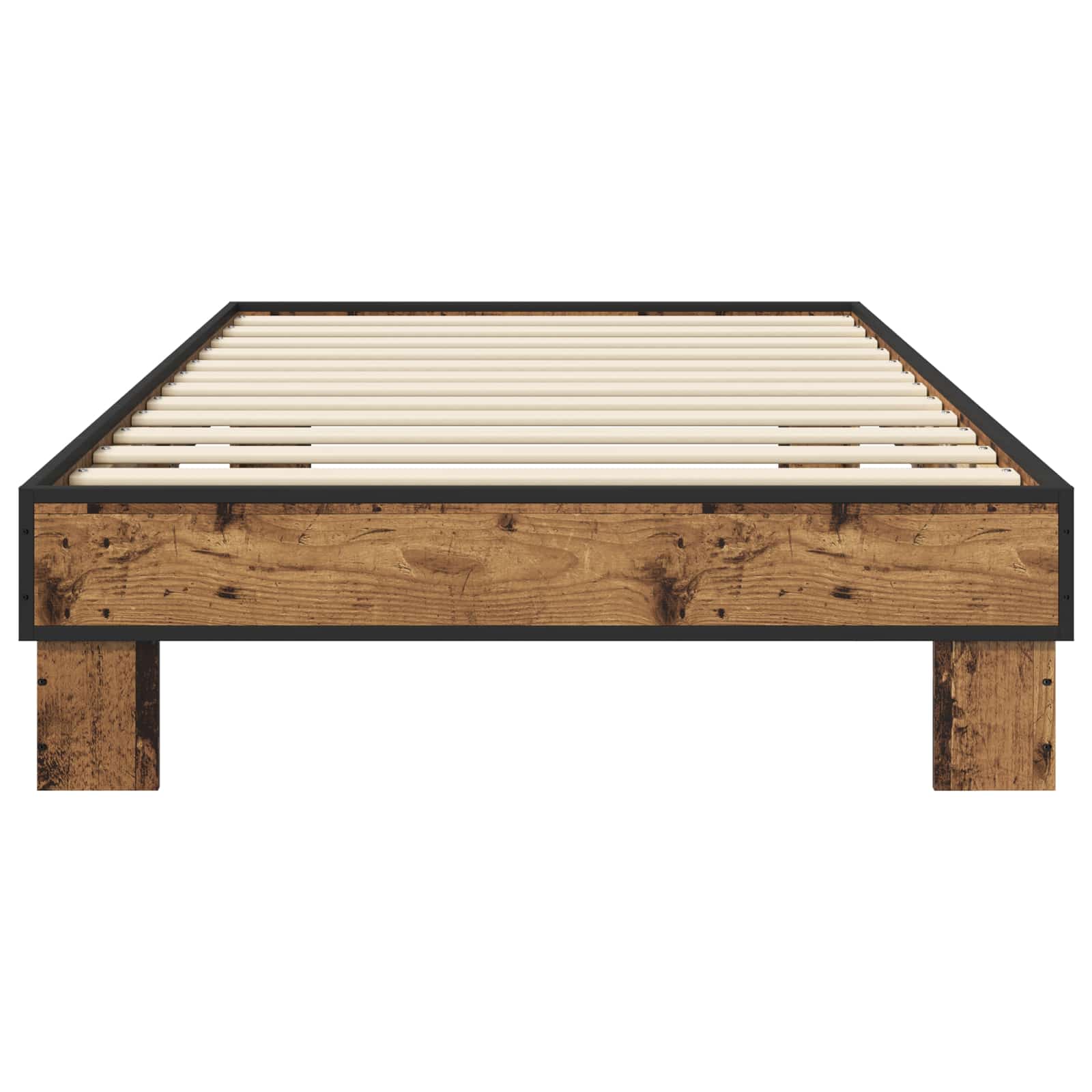 Bedframe Oud hout 80 x 200 cm Bewerkt hout is nu te koop bij PeponiXL, paradijselijk wonen!