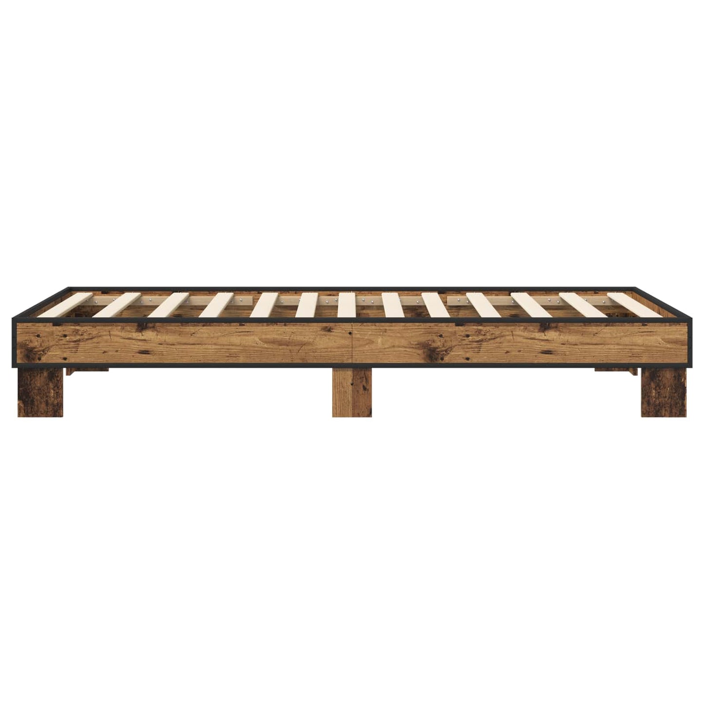 Bedframe Oud hout 80 x 200 cm Bewerkt hout is nu te koop bij PeponiXL, paradijselijk wonen!