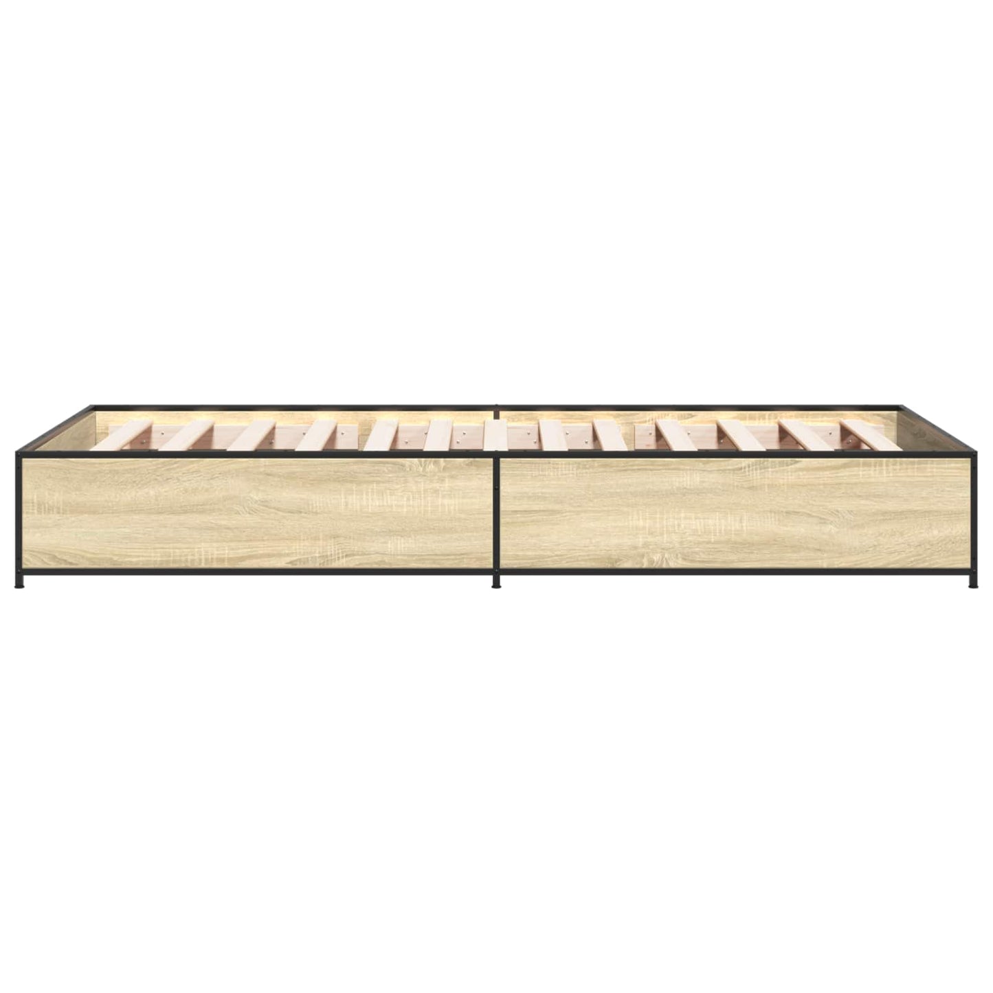 Bedframe Sonoma Eiken 80 x 200 cm Bewerkt hout is nu te koop bij PeponiXL, paradijselijk wonen!