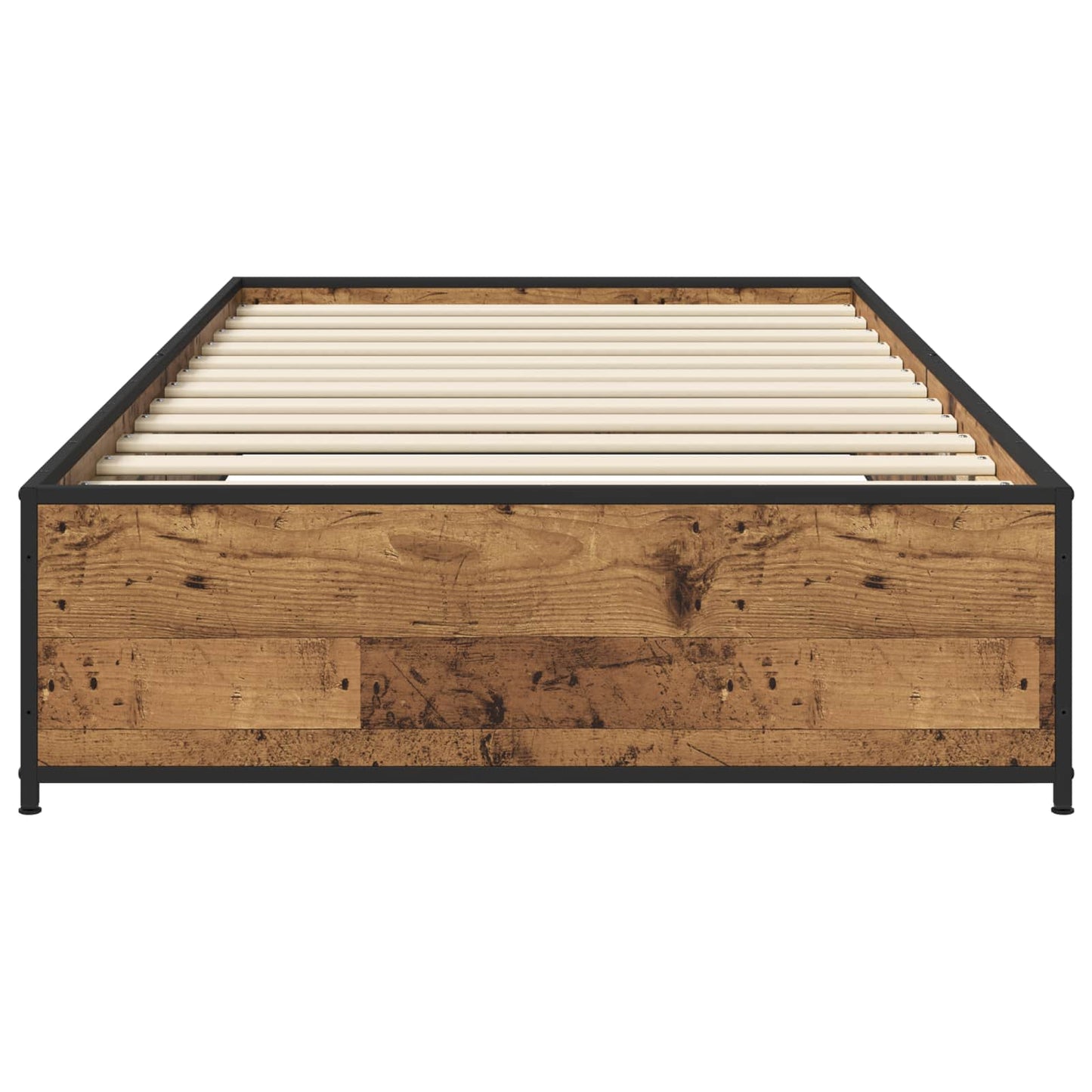 Bedframe Oud hout 80 x 200 cm Bewerkt hout is nu te koop bij PeponiXL, paradijselijk wonen!