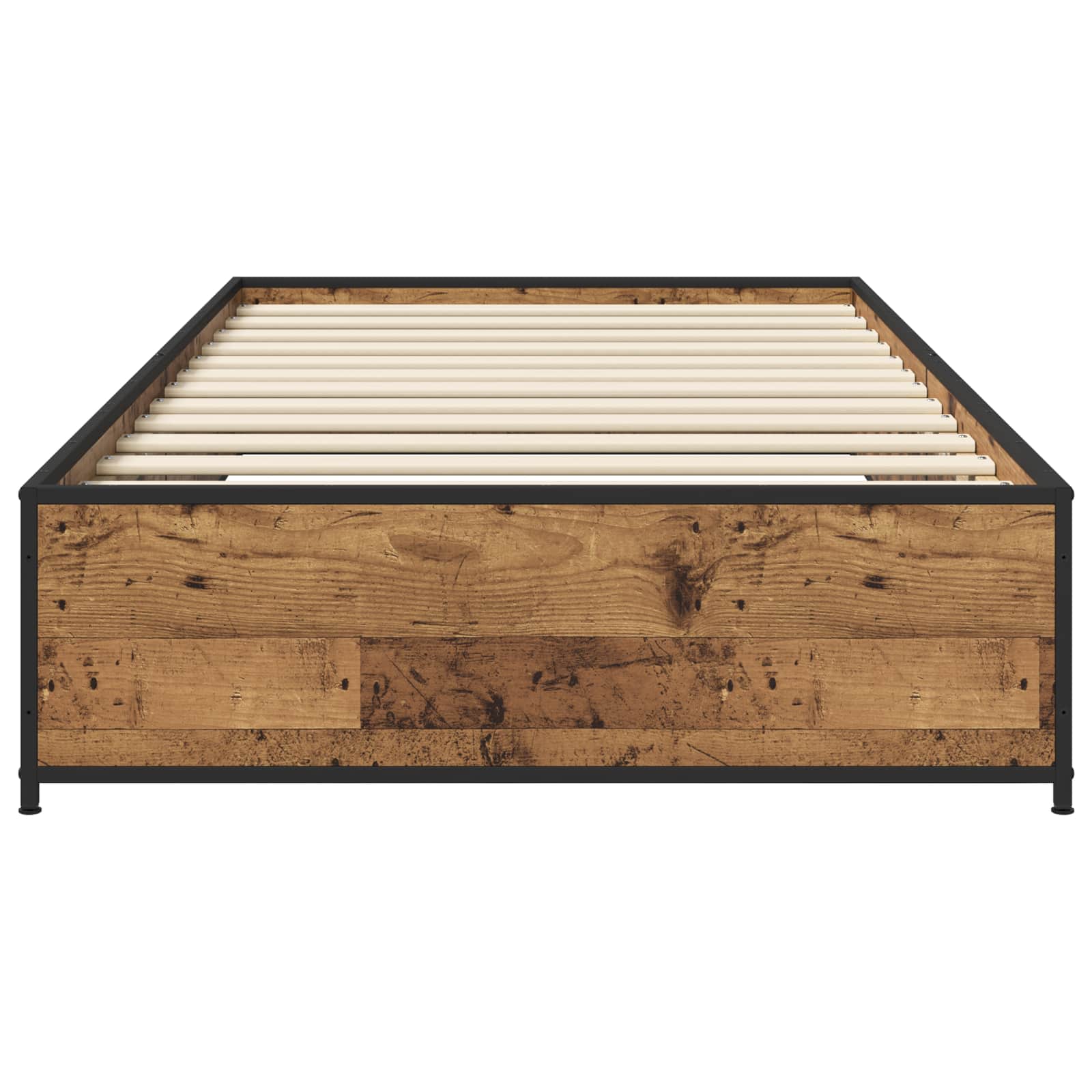 Bedframe Oud hout 80 x 200 cm Bewerkt hout is nu te koop bij PeponiXL, paradijselijk wonen!