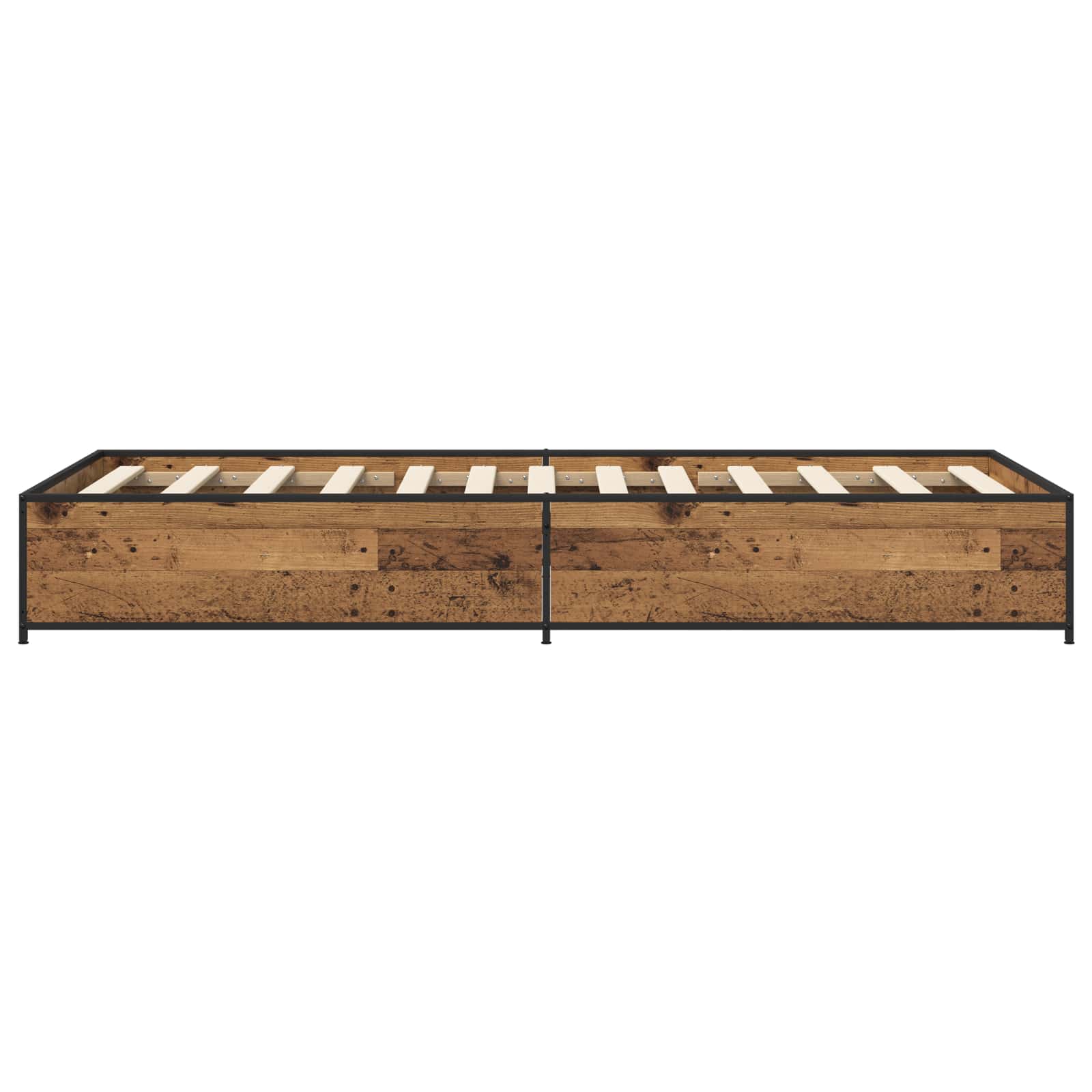 Bedframe Oud hout 80 x 200 cm Bewerkt hout is nu te koop bij PeponiXL, paradijselijk wonen!
