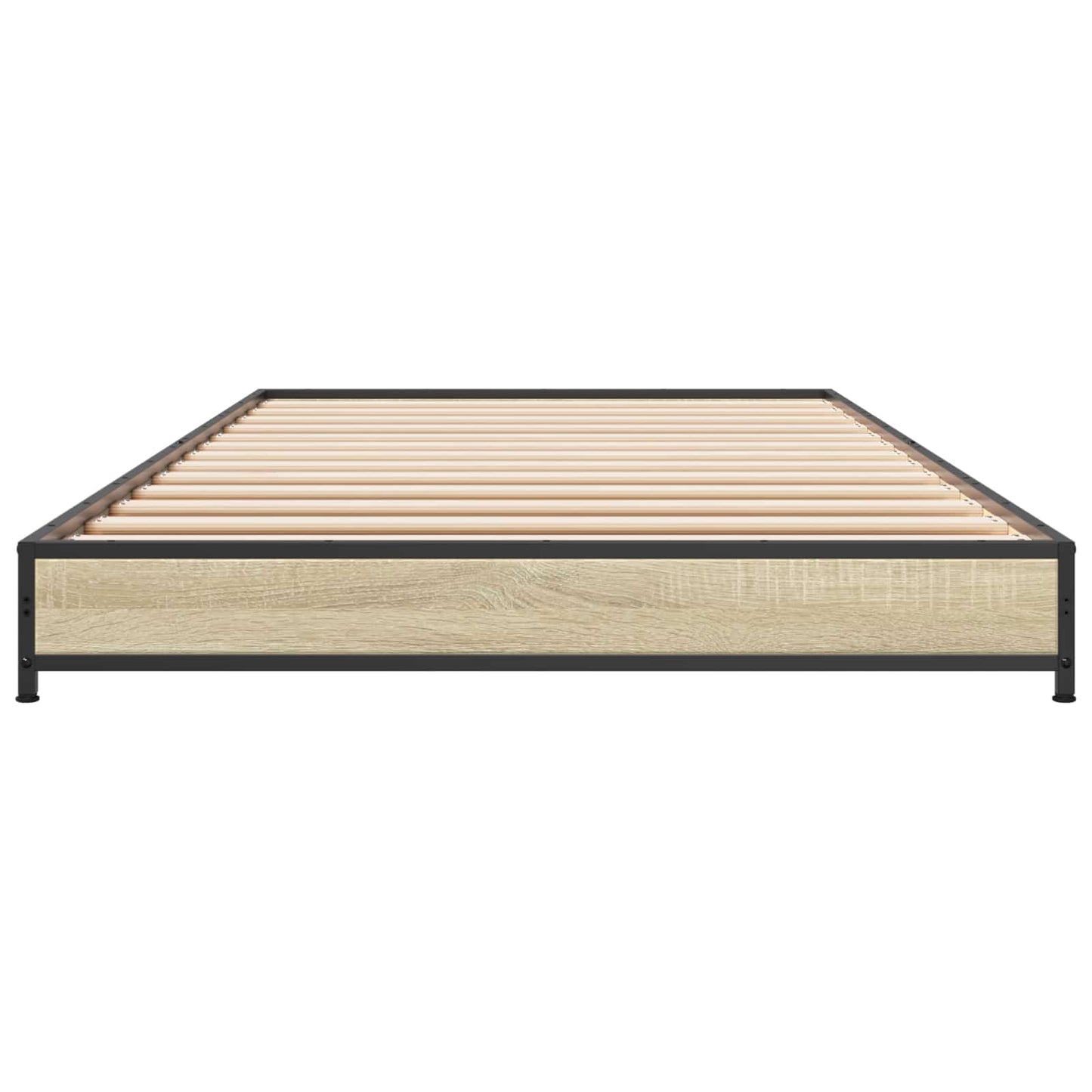 Bedframe Sonoma Eiken 80 x 200 cm Bewerkt hout is nu te koop bij PeponiXL, paradijselijk wonen!