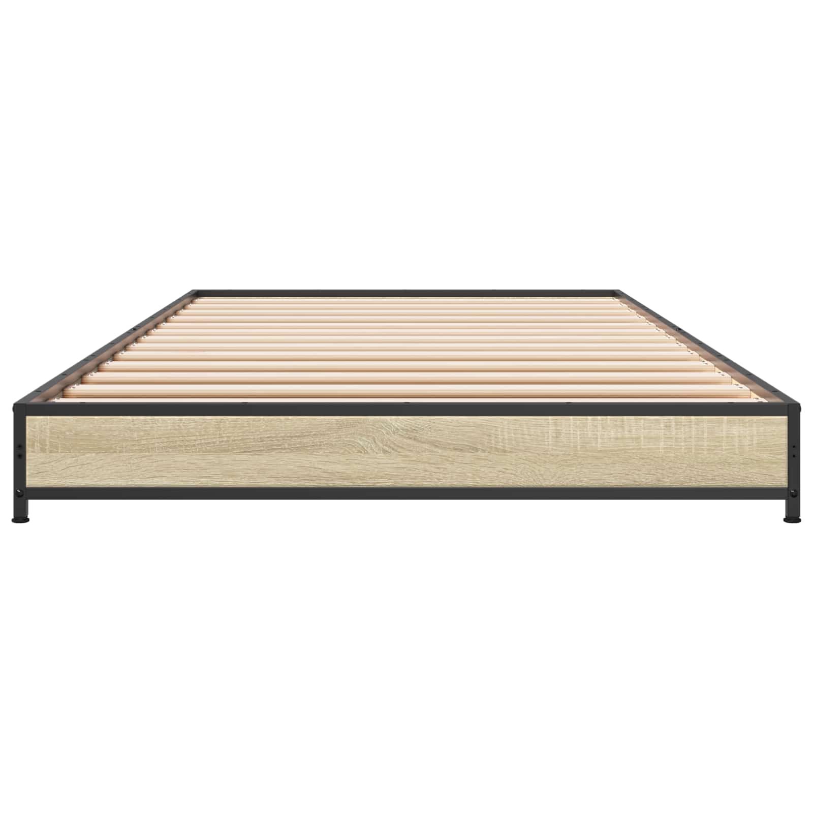 Bedframe Sonoma Eiken 80 x 200 cm Bewerkt hout is nu te koop bij PeponiXL, paradijselijk wonen!