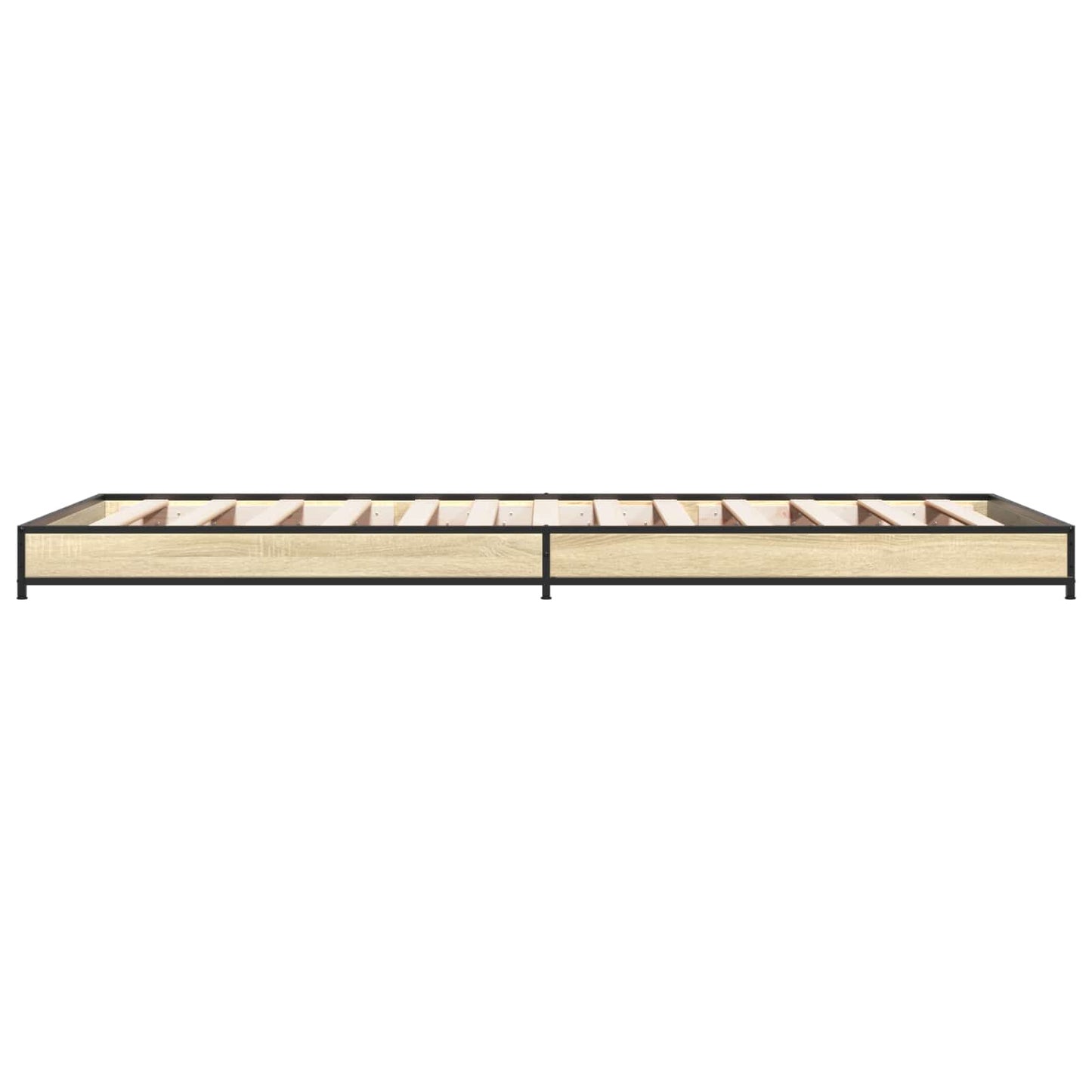 Bedframe Sonoma Eiken 80 x 200 cm Bewerkt hout is nu te koop bij PeponiXL, paradijselijk wonen!