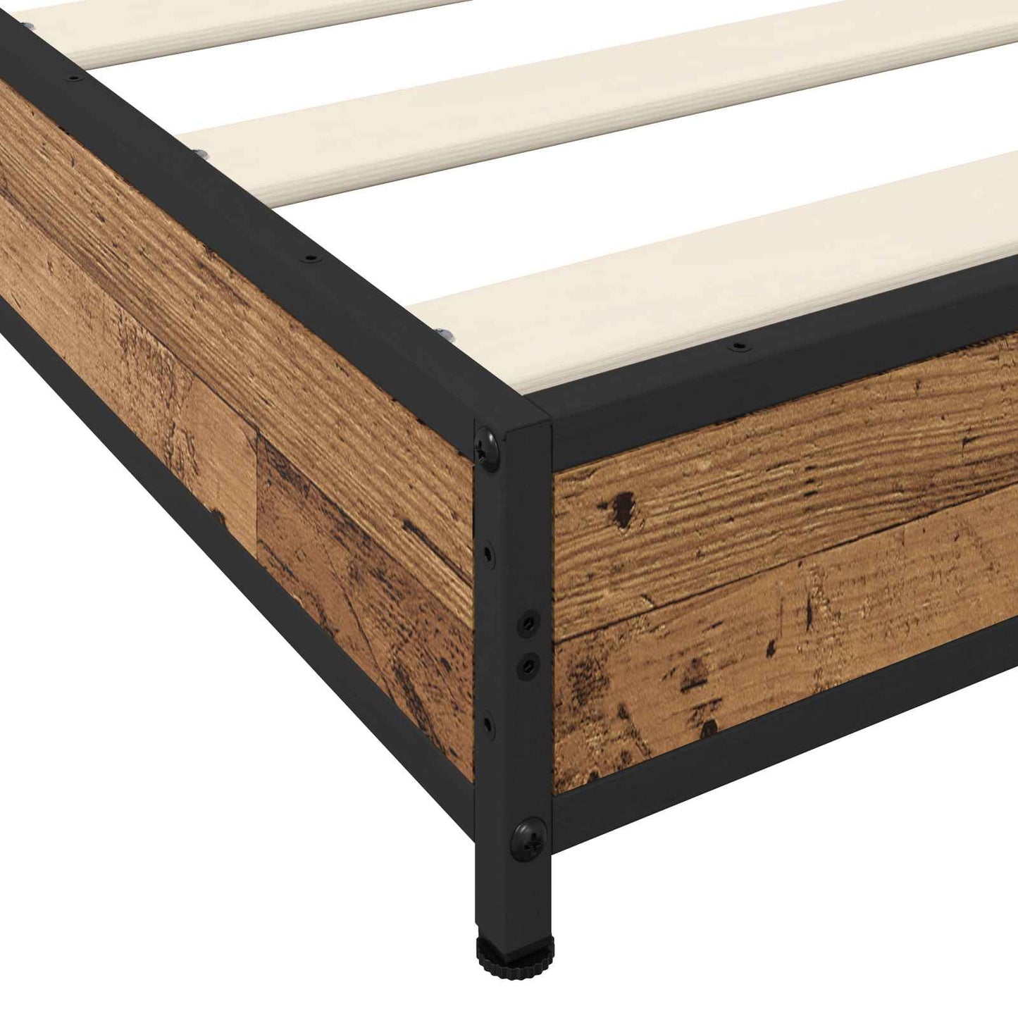 Bedframe Oud hout 80 x 200 cm Bewerkt hout is nu te koop bij PeponiXL, paradijselijk wonen!
