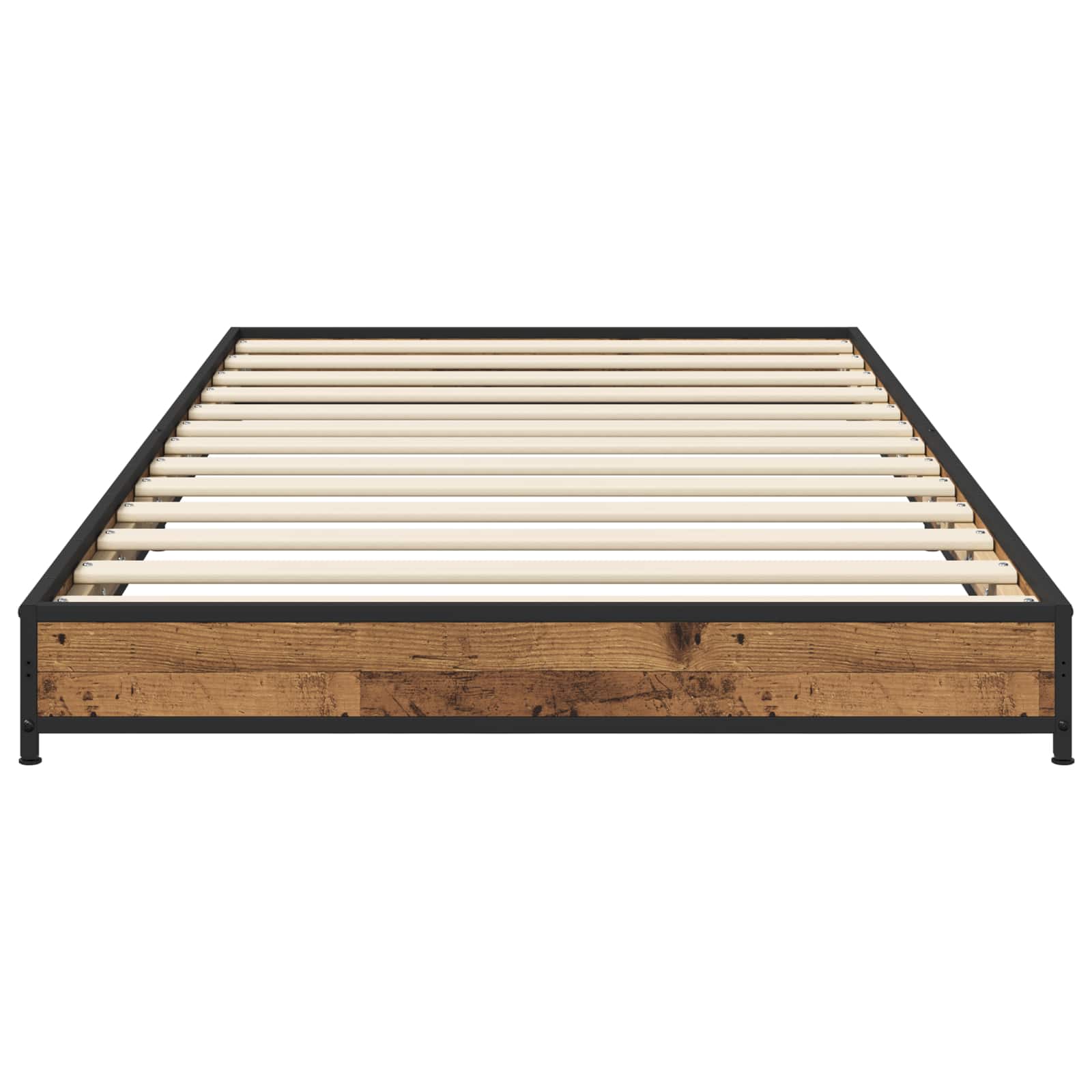 Bedframe Oud hout 80 x 200 cm Bewerkt hout is nu te koop bij PeponiXL, paradijselijk wonen!