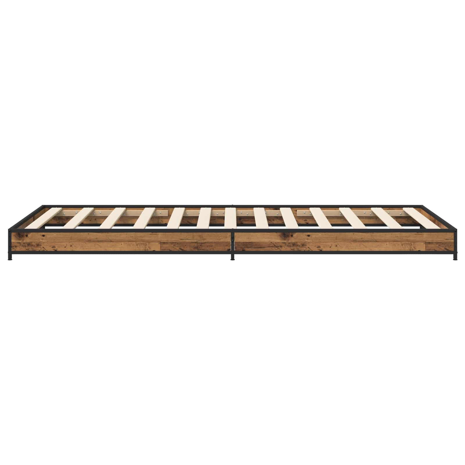 Bedframe Oud hout 80 x 200 cm Bewerkt hout is nu te koop bij PeponiXL, paradijselijk wonen!