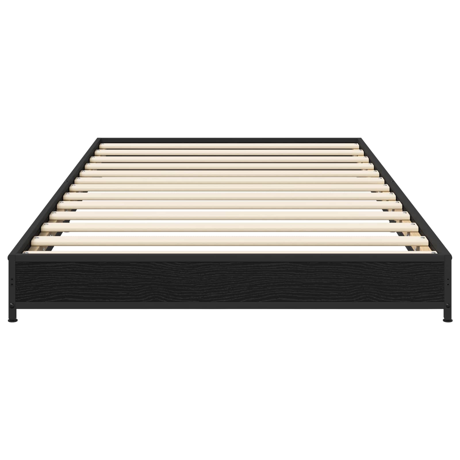 Bedframe Zwart eiken 80 x 200 cm Bewerkt hout is nu te koop bij PeponiXL, paradijselijk wonen!