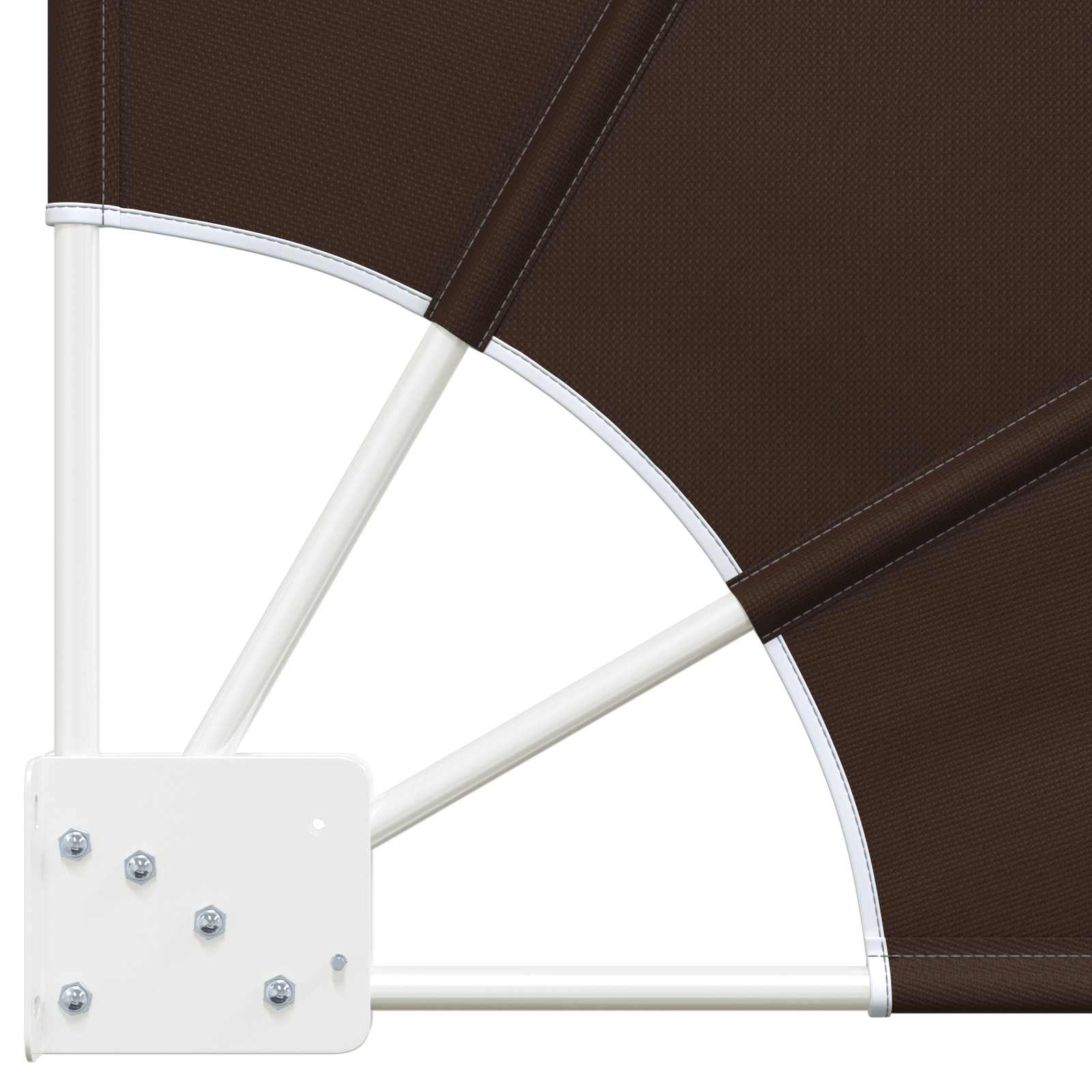 Balkon Privacy Scherm 140 x 140 cm Polyester Bruin is nu te koop bij PeponiXL, paradijselijk wonen!